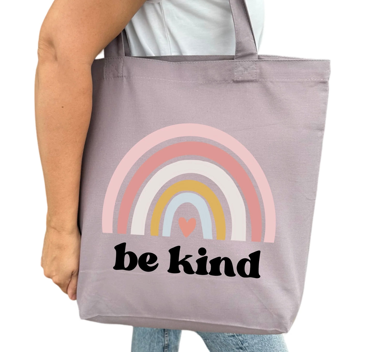Be Kind Regnbåge Tygpåse