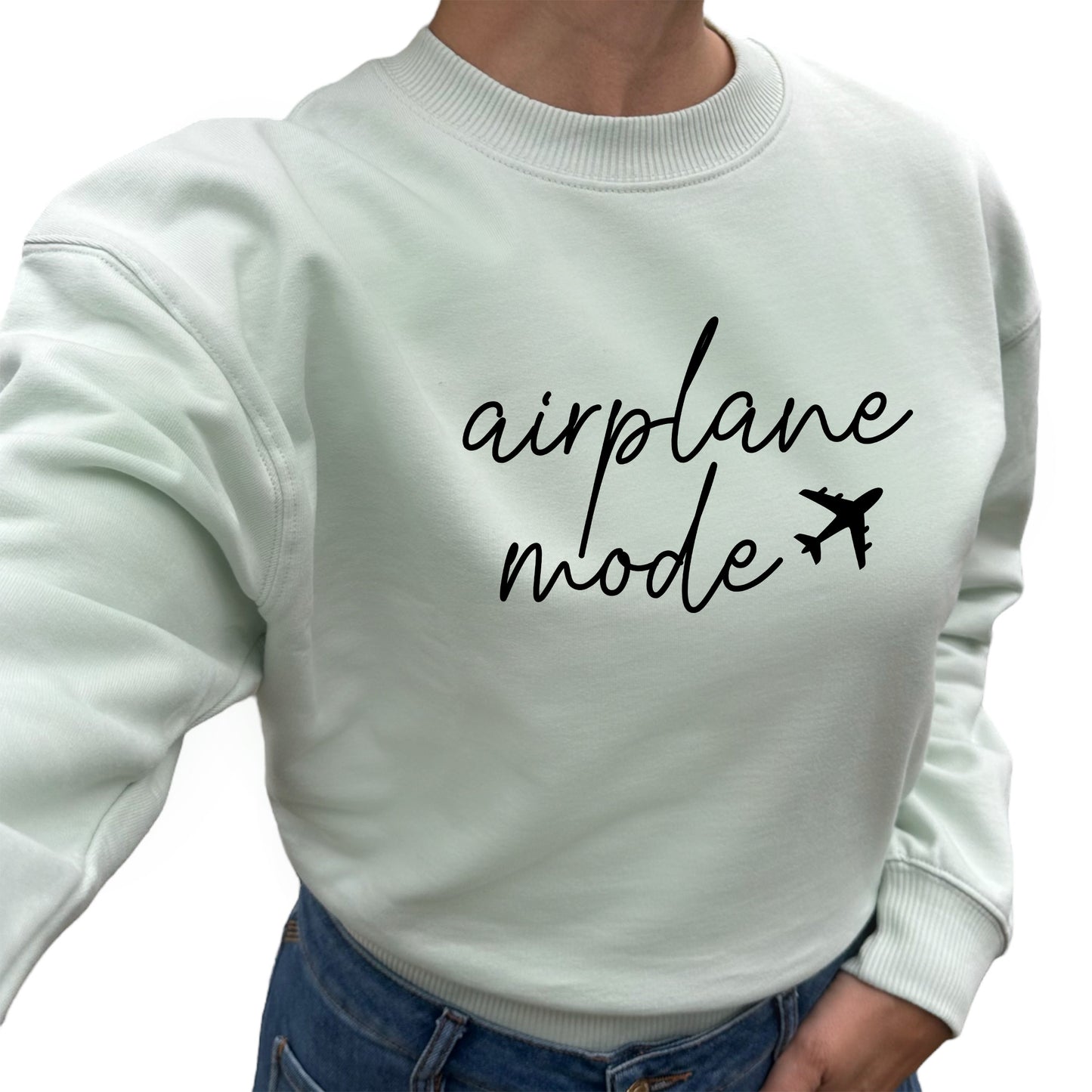 Airplane Mode Tröja-Lovely Text