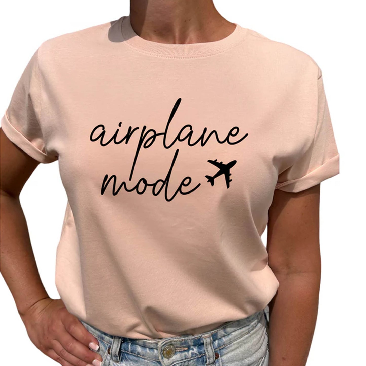 Airplane Mode T-shirt-Lovely Text