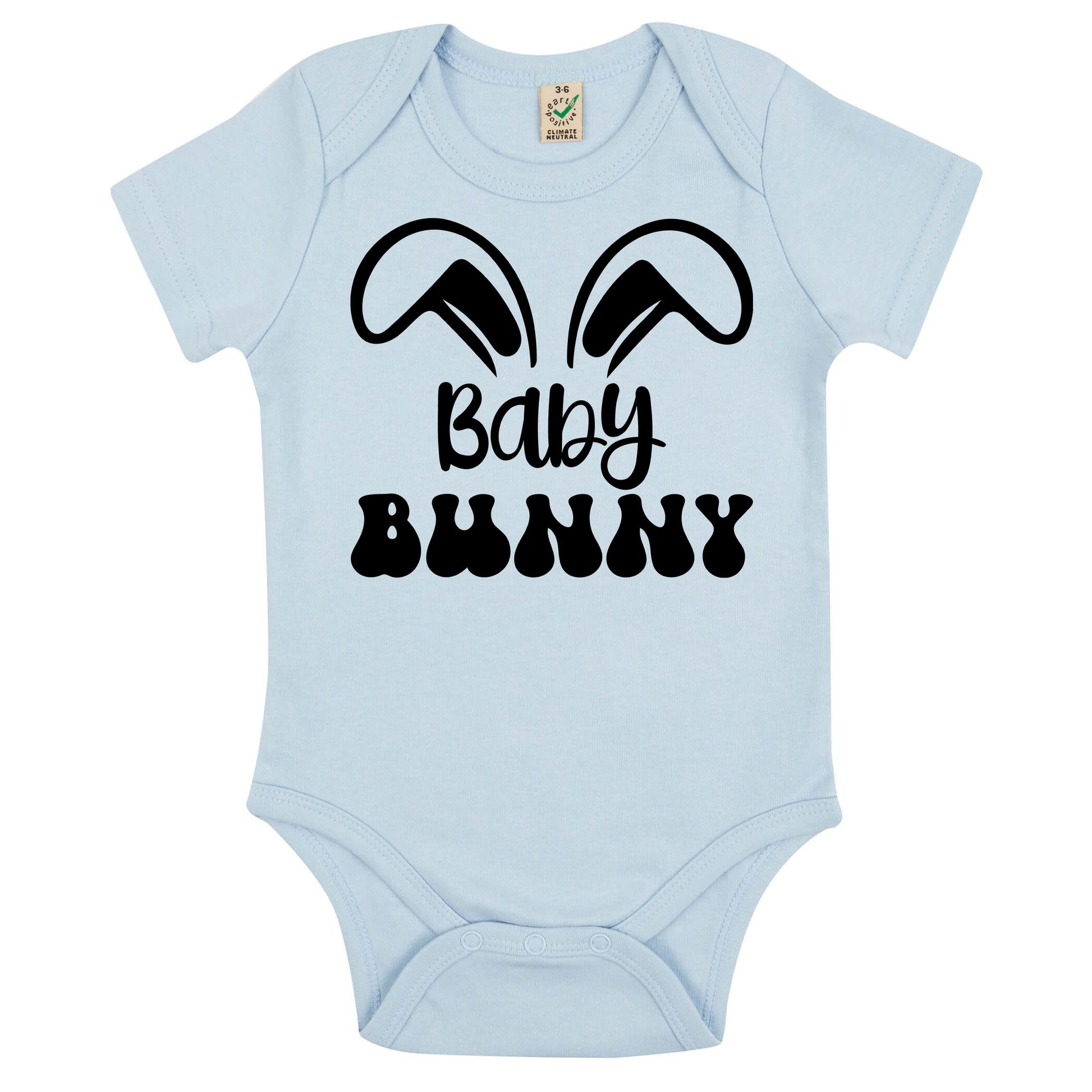 Baby Bunny Påsk Babybody Nyfödd-Lovely Text