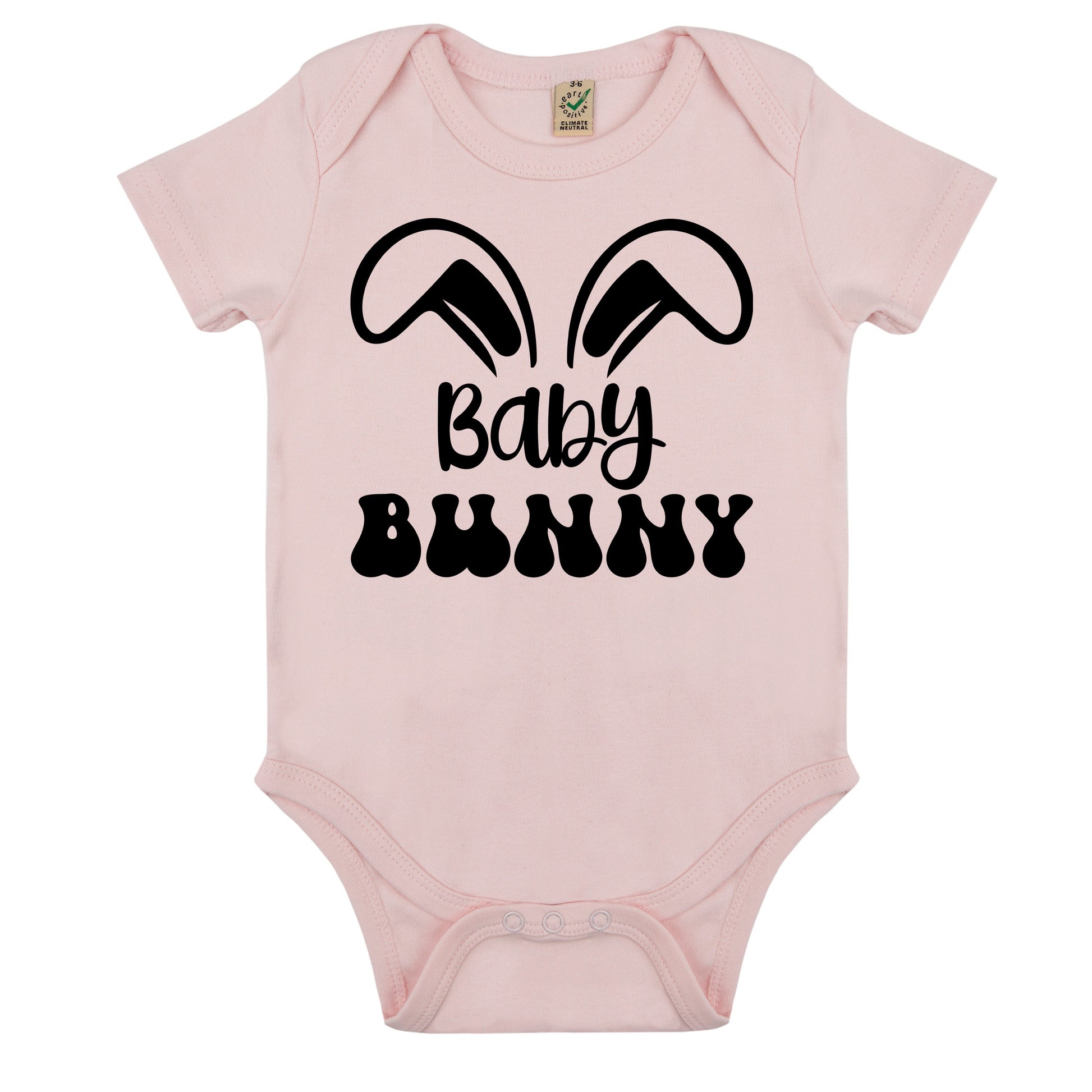 Baby Bunny Påsk Babybody Nyfödd-Lovely Text