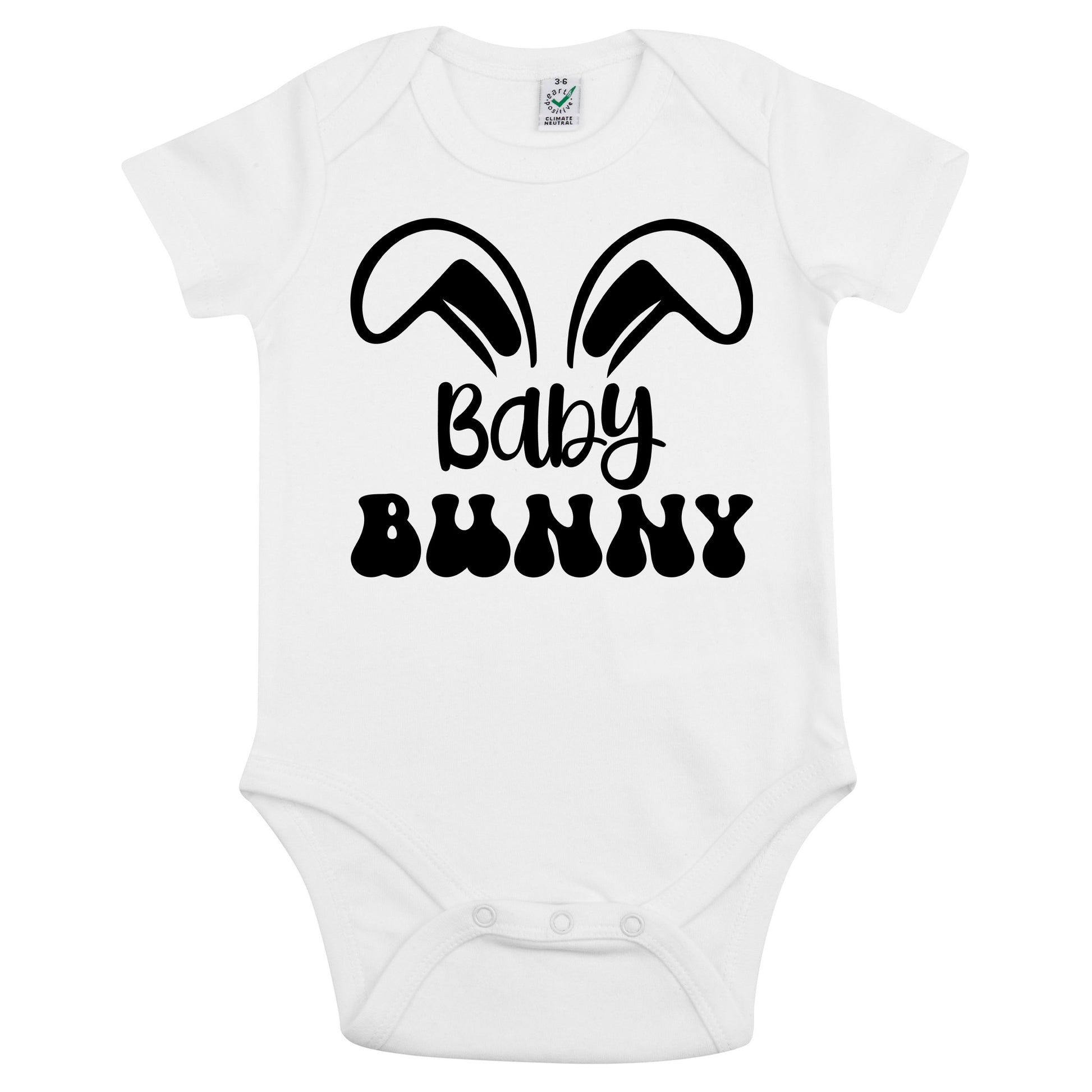 Baby Bunny Påsk Babybody Nyfödd-Lovely Text