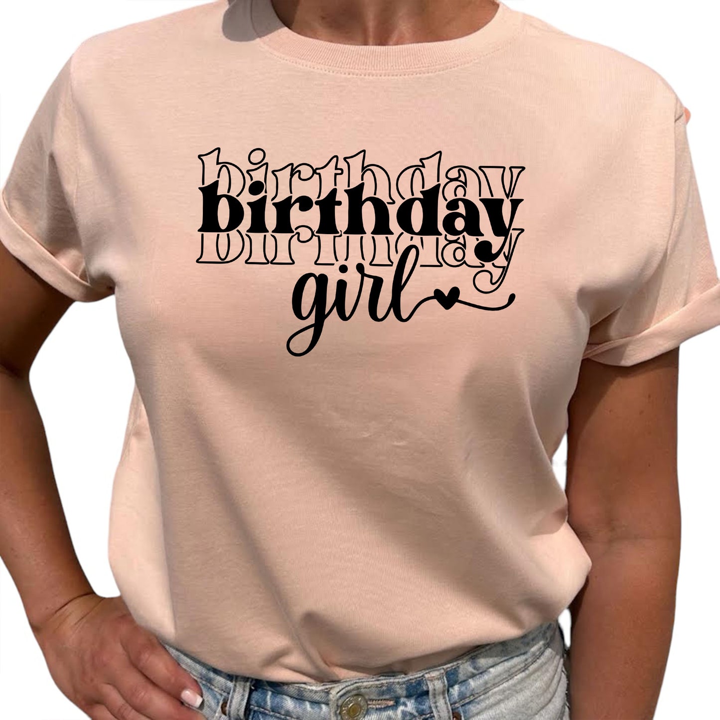 Birthday Girl Födelsedags T-shirt