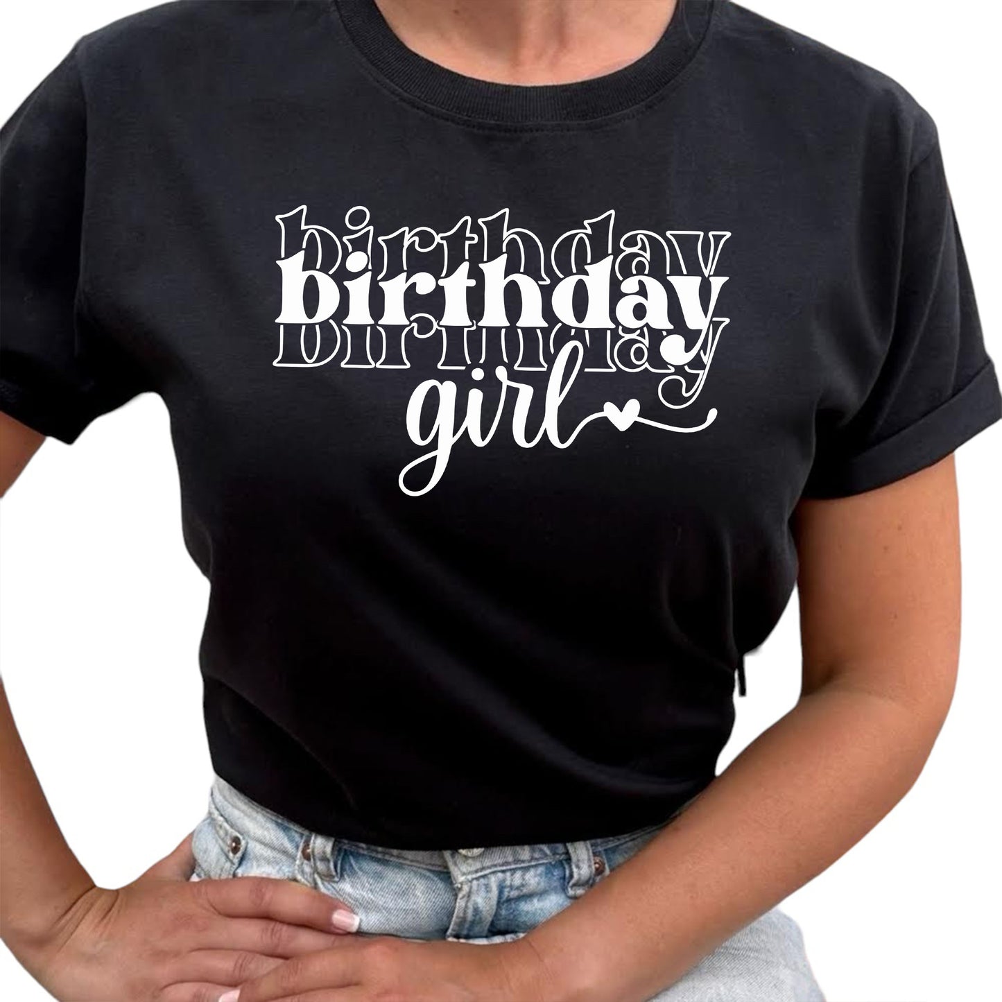 Birthday Girl Födelsedags T-shirt