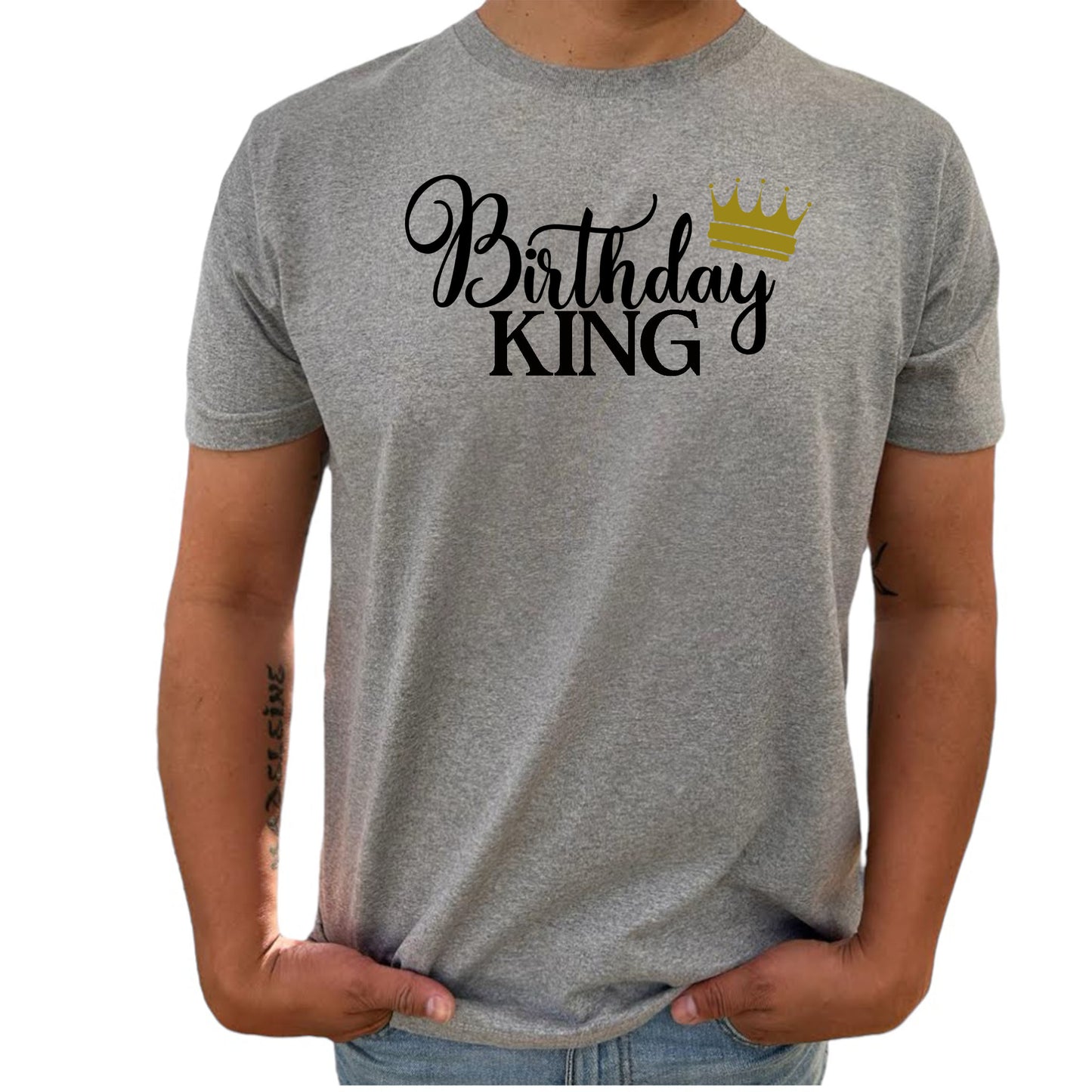 Birthday King Födelsedags T-shirt-Lovely Text