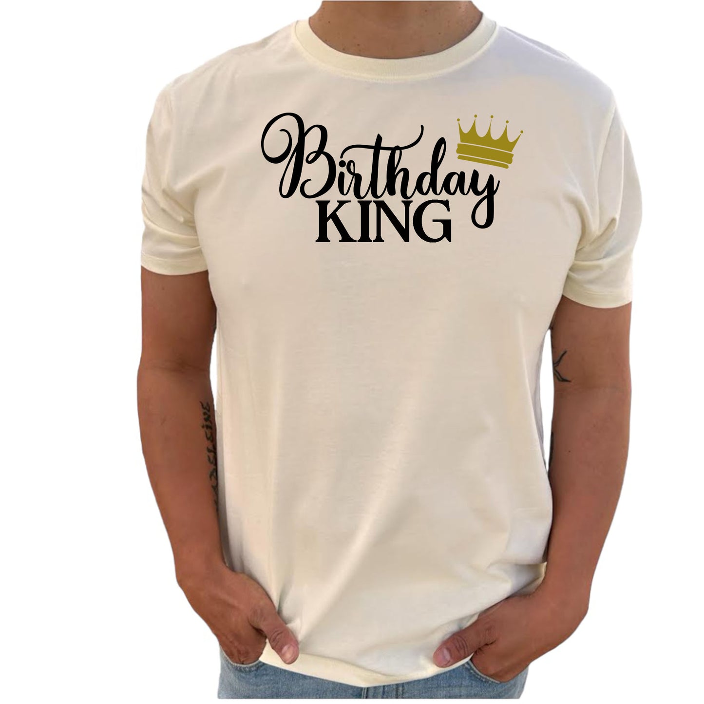 Birthday King Födelsedags T-shirt-Lovely Text