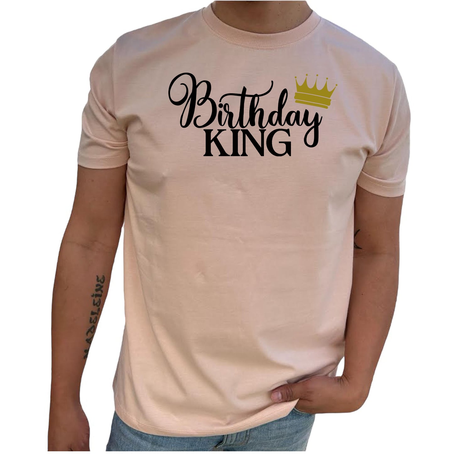 Birthday King Födelsedags T-shirt-Lovely Text