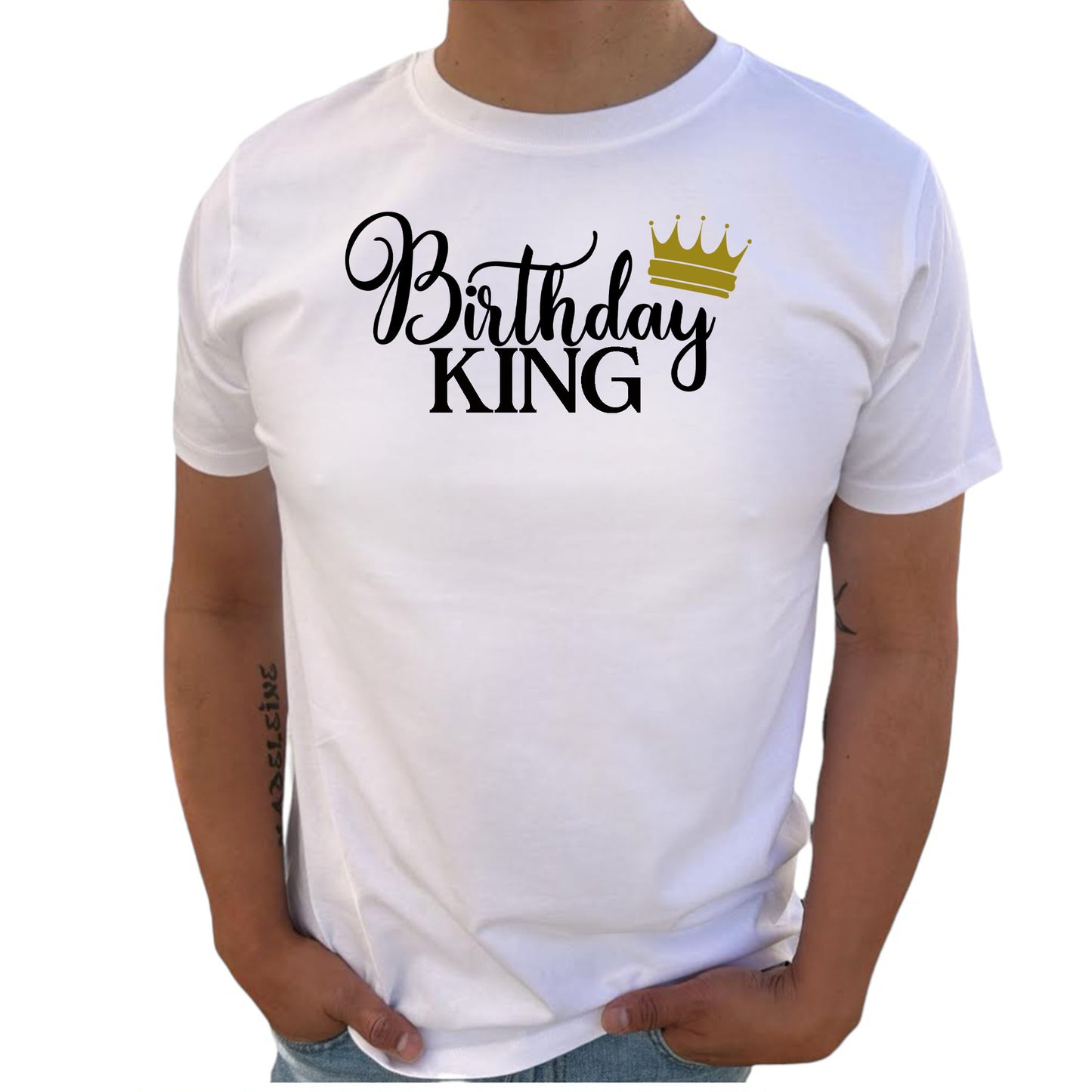 Birthday King Födelsedags T-shirt-Lovely Text