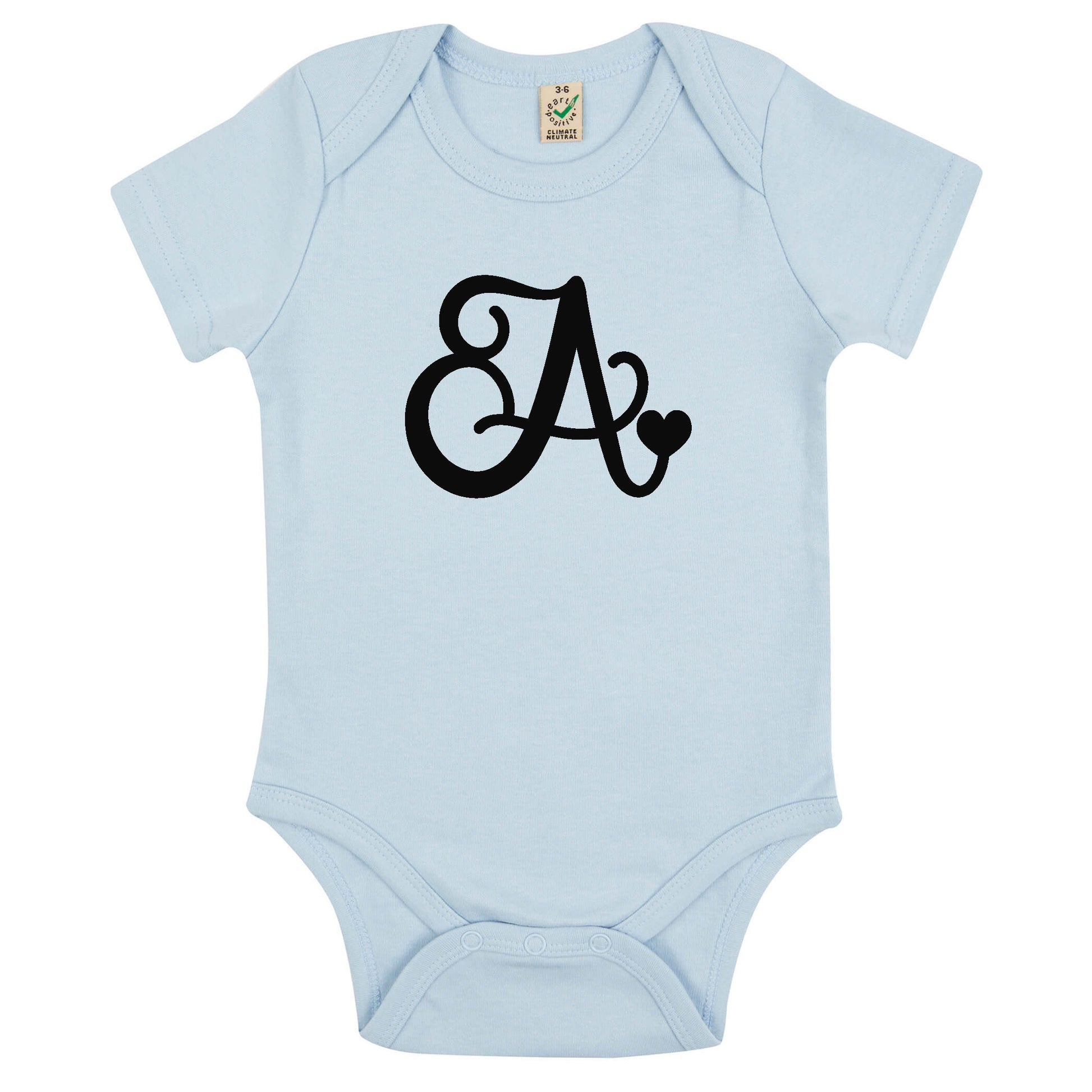Bokstav Babybody Nyfödd-Lovely Text