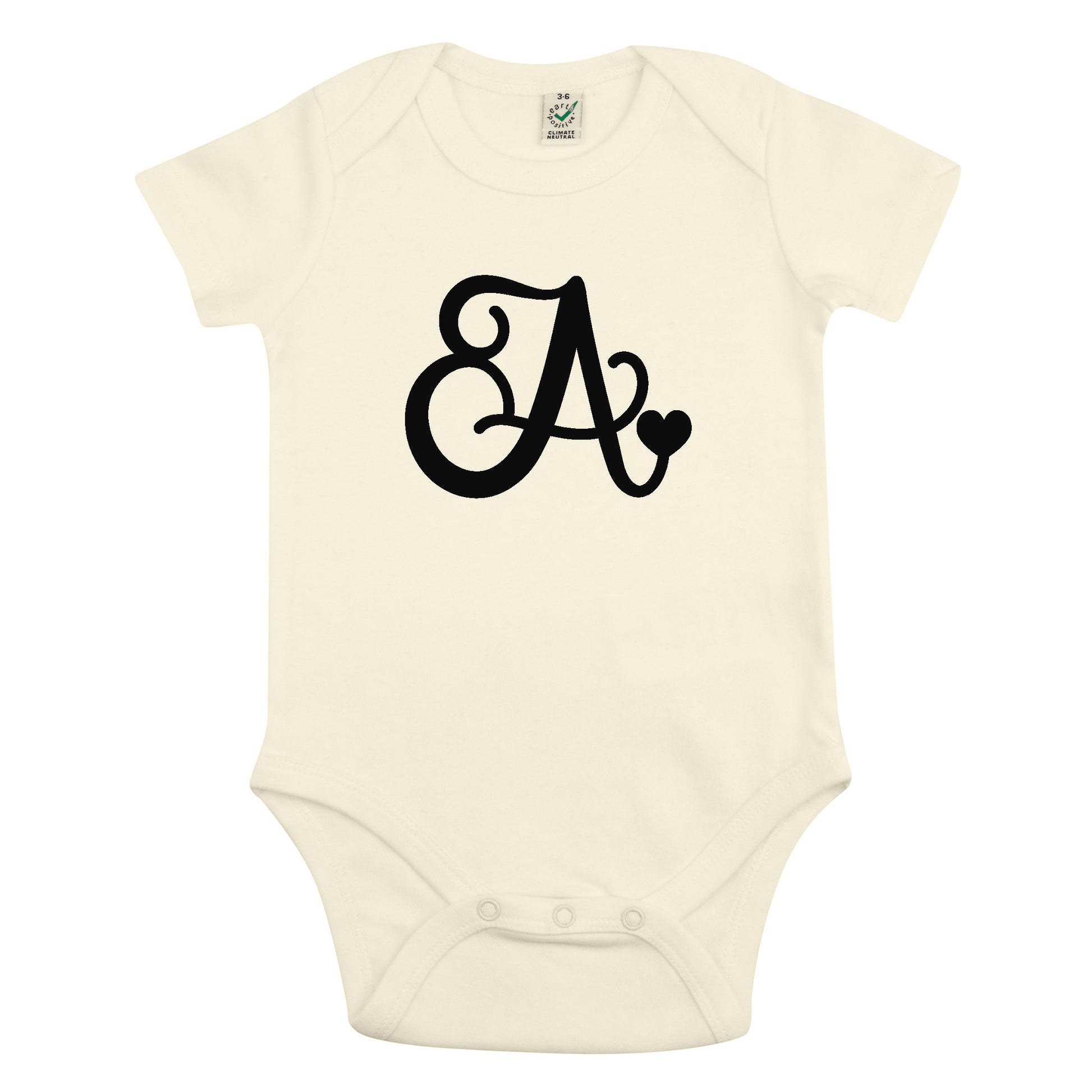 Bokstav Babybody Nyfödd-Lovely Text