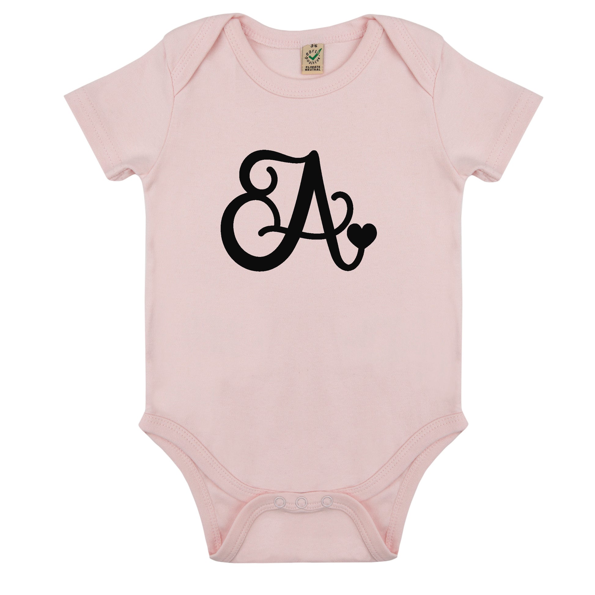 Bokstav Babybody Nyfödd-Lovely Text
