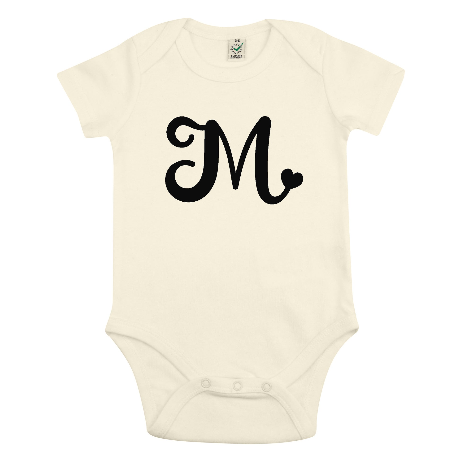 Bokstav Babybody Nyfödd-Lovely Text
