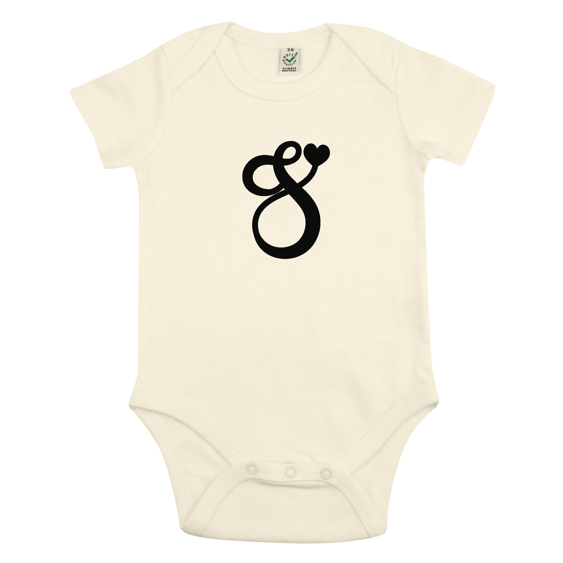 Bokstav Babybody Nyfödd-Lovely Text