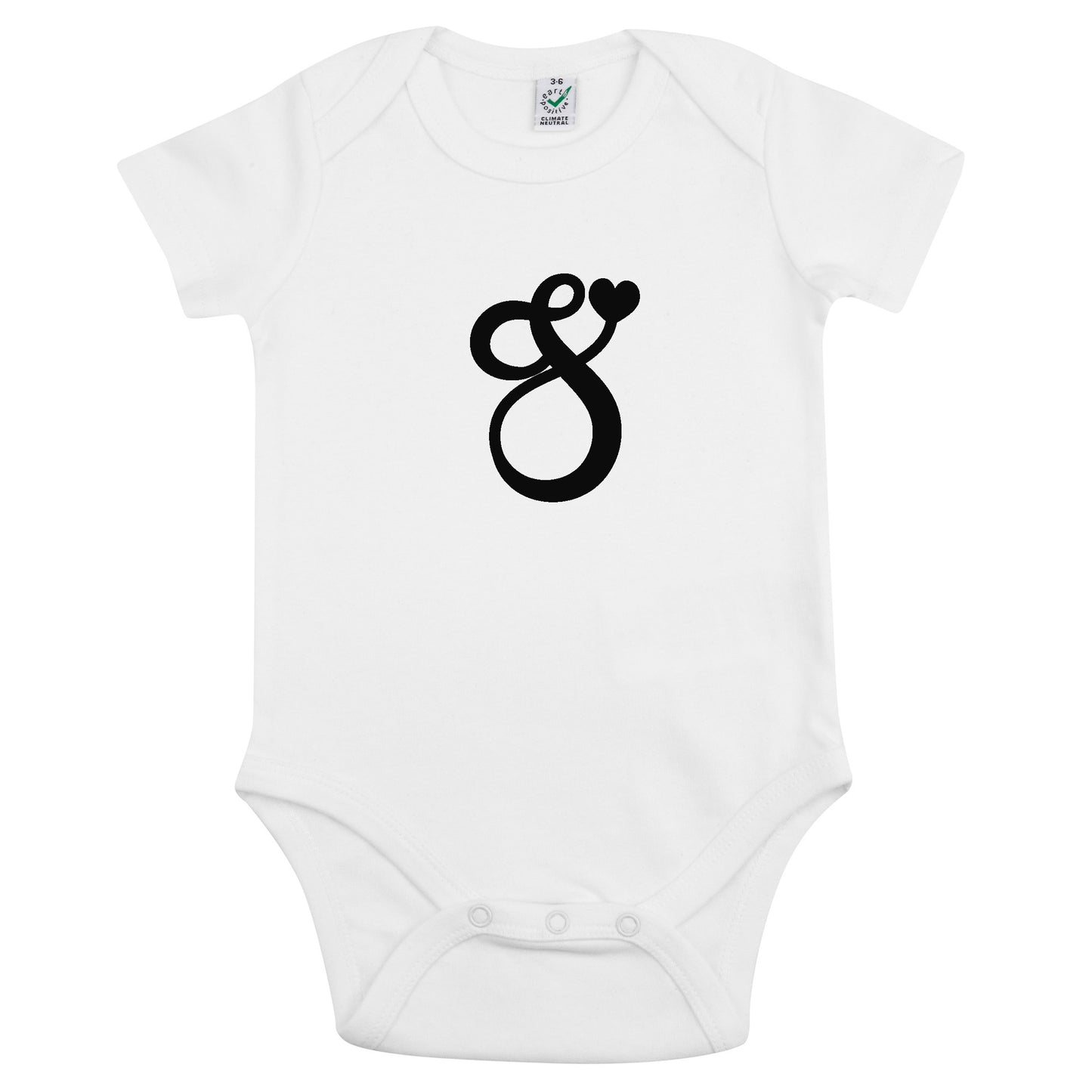 Bokstav Babybody Nyfödd-Lovely Text