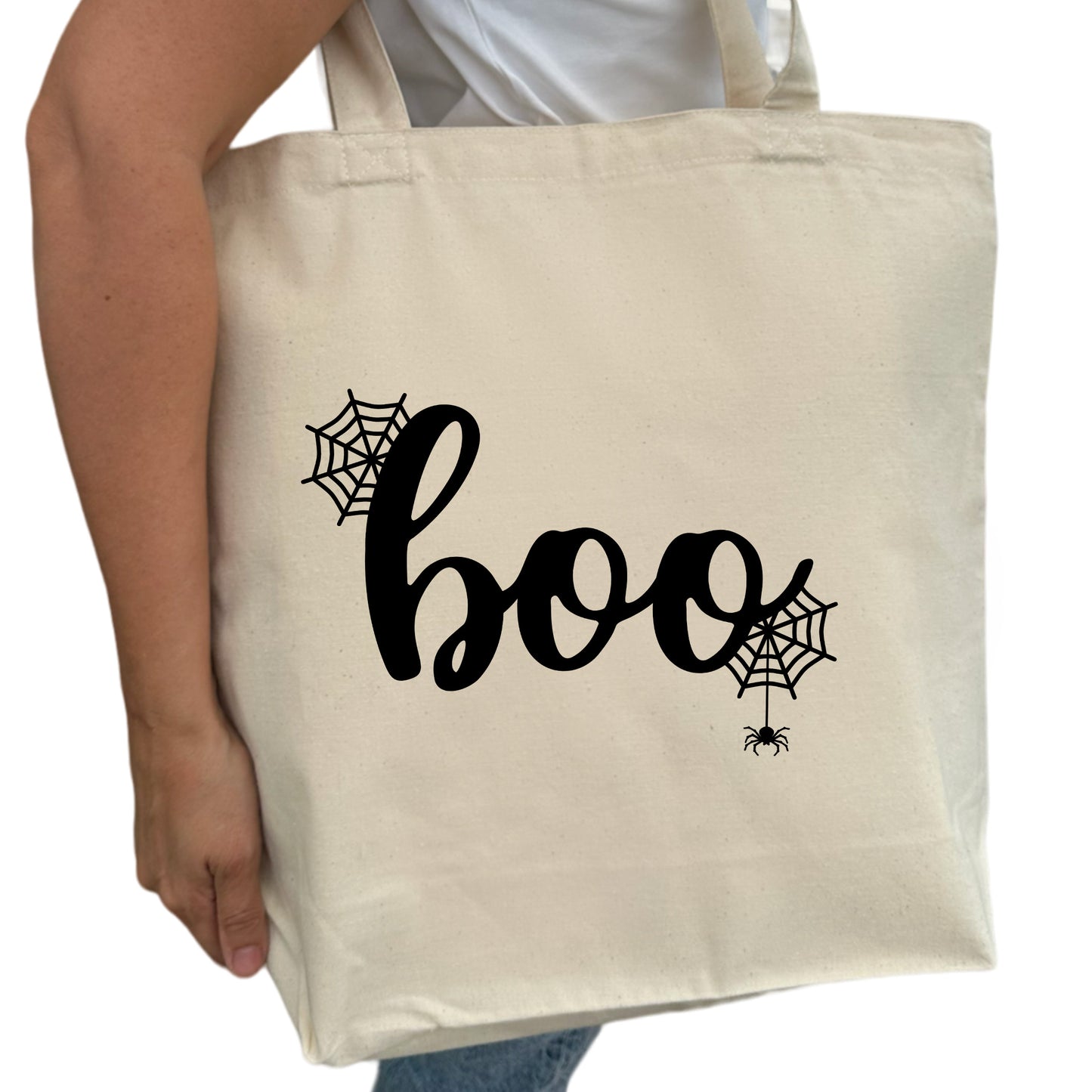 Boo Halloween Tygpåse-Lovely Text