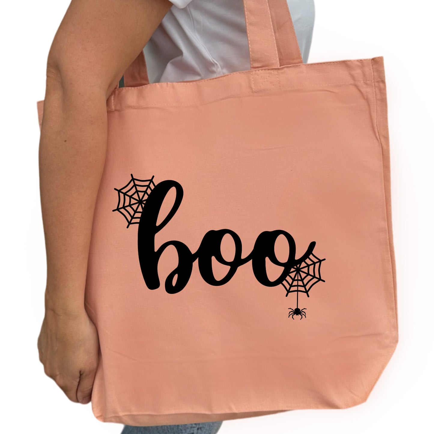 Boo Halloween Tygpåse-Lovely Text