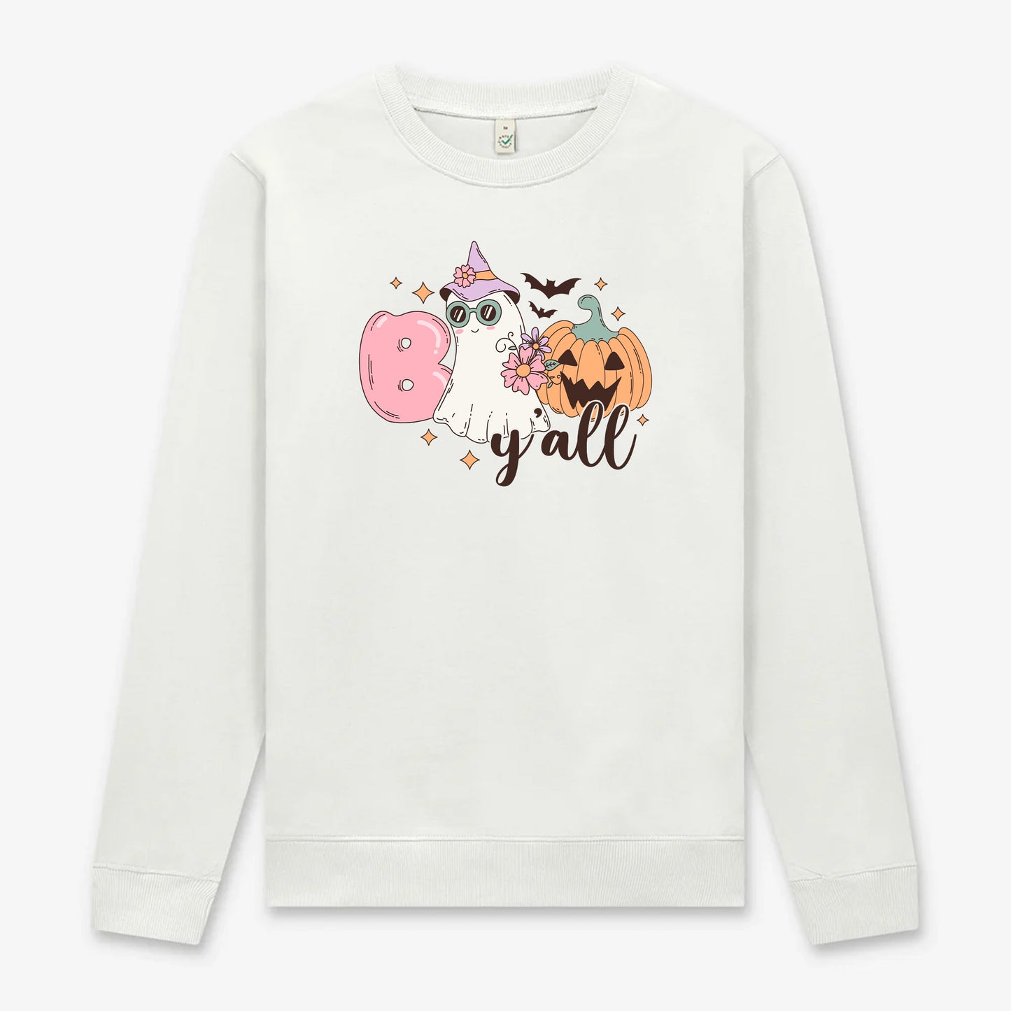 Boo Y’all Halloween Tröja – Mysig sweatshirt med Halloween-tryck