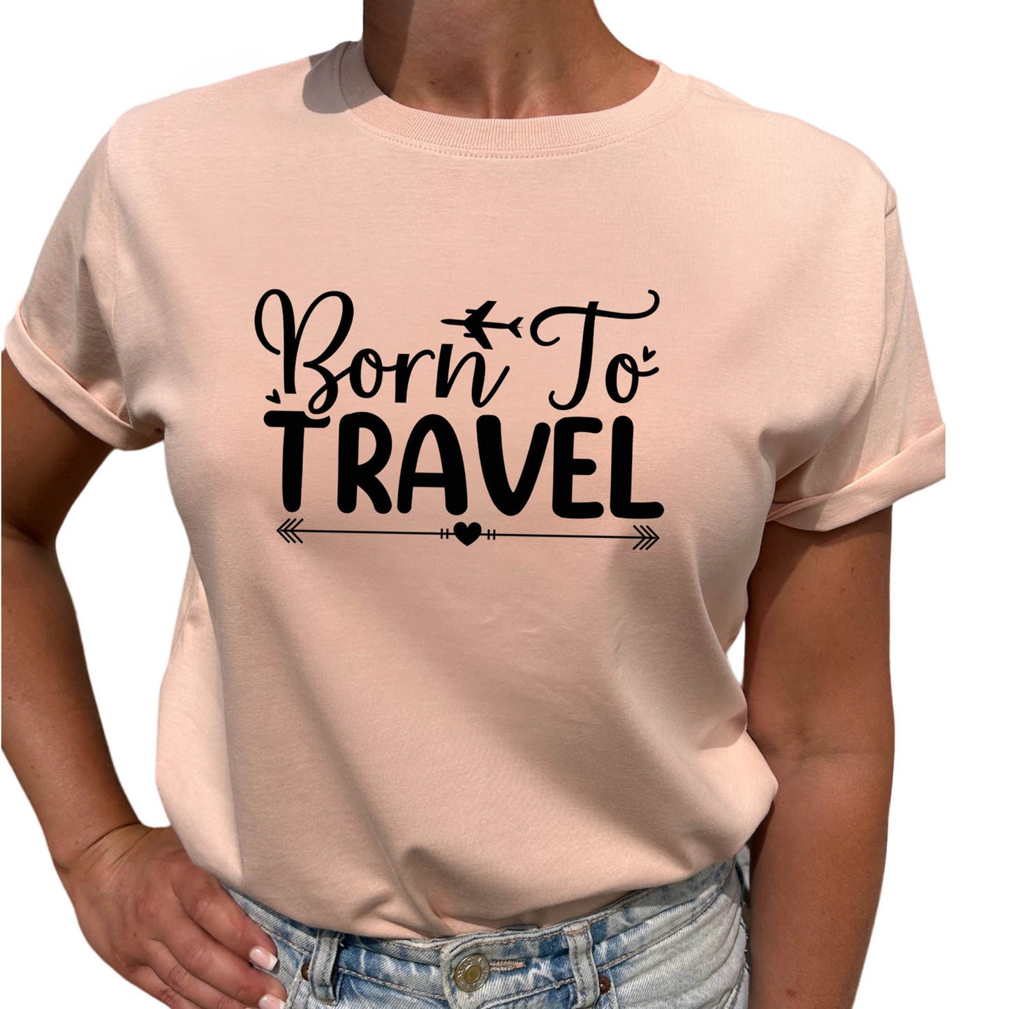 Born To Travel T-shirt-Lovely Text