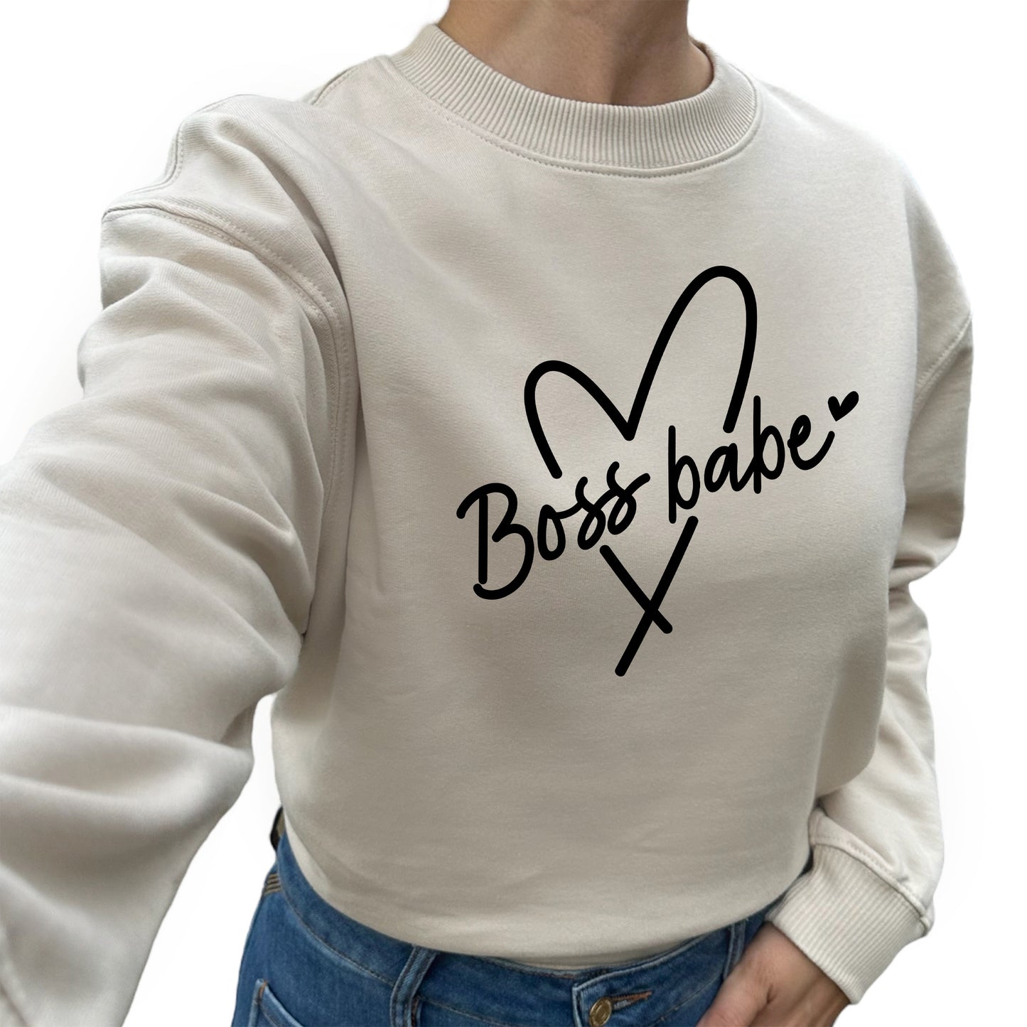 Boss Babe Tröja-Lovely Text