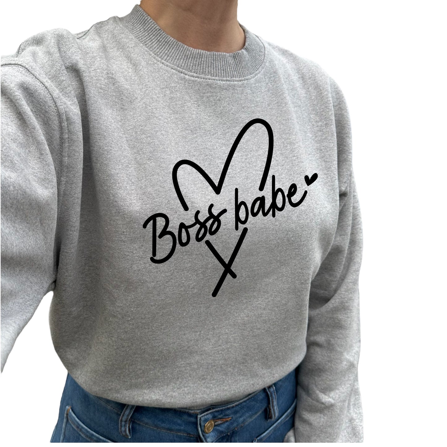 Boss Babe Tröja-Lovely Text