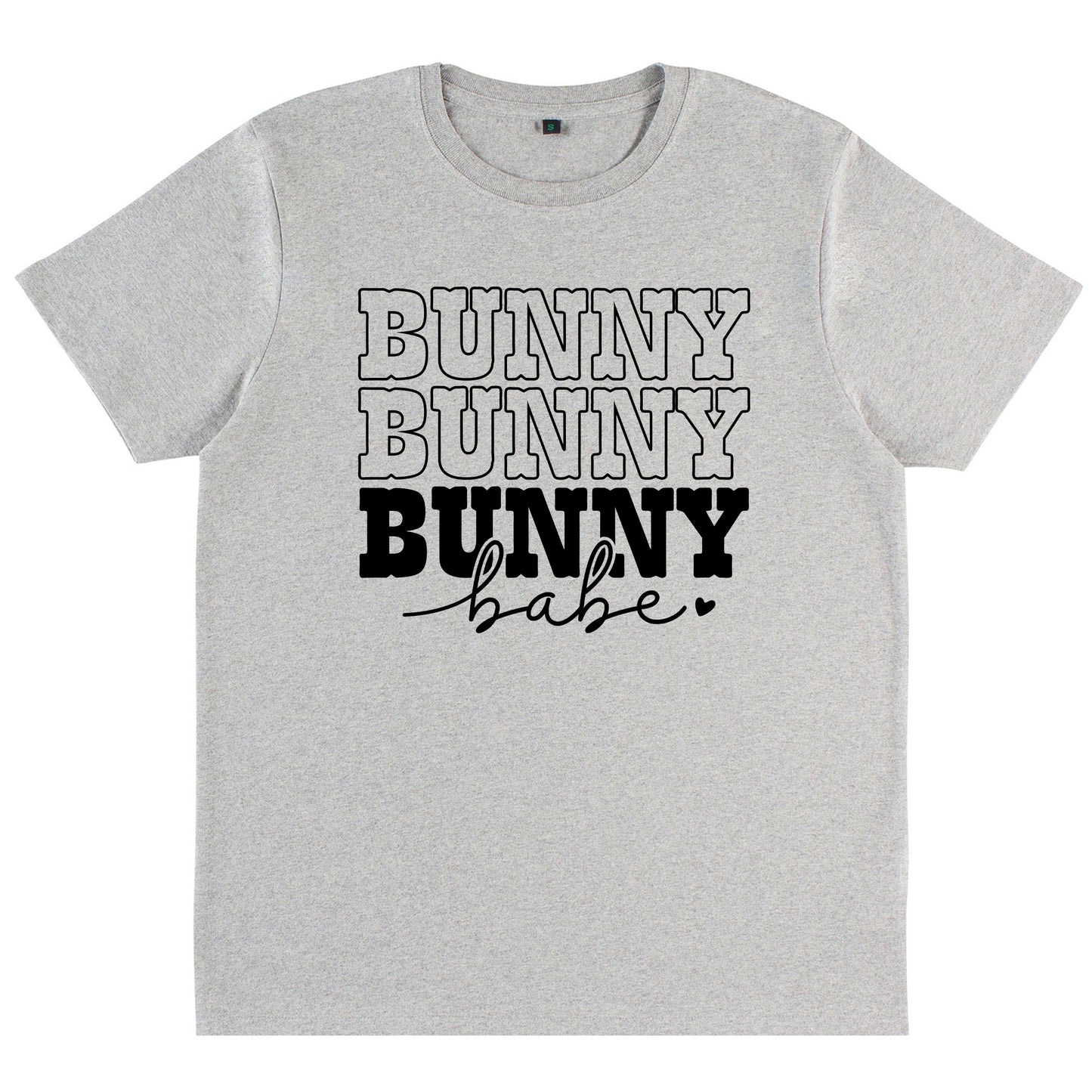 Trendig och Charmig T-shirt: Bunny Babe-Lovely Text