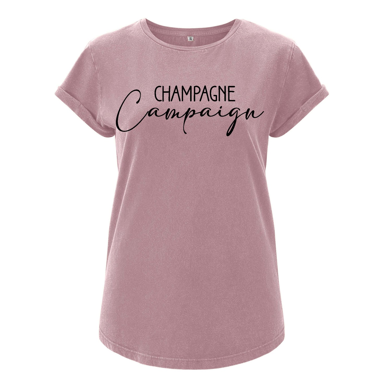 Champagne Campaign T-shirt-Lovely Text
