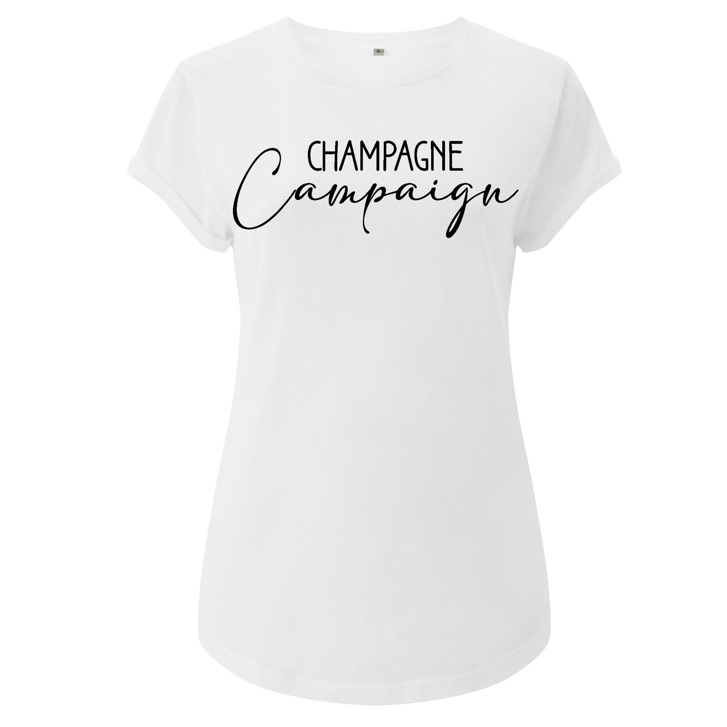 Champagne Campaign T-shirt-Lovely Text