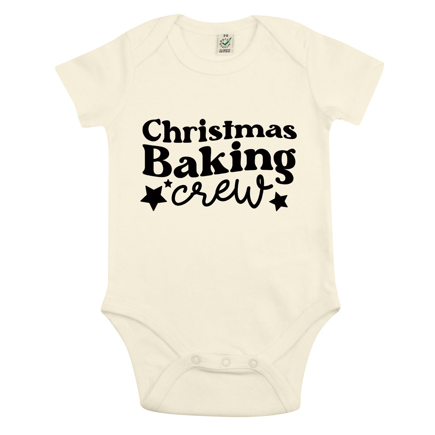Christmas Baking Crew Jul Baby Body Nyfödd-Lovely Text