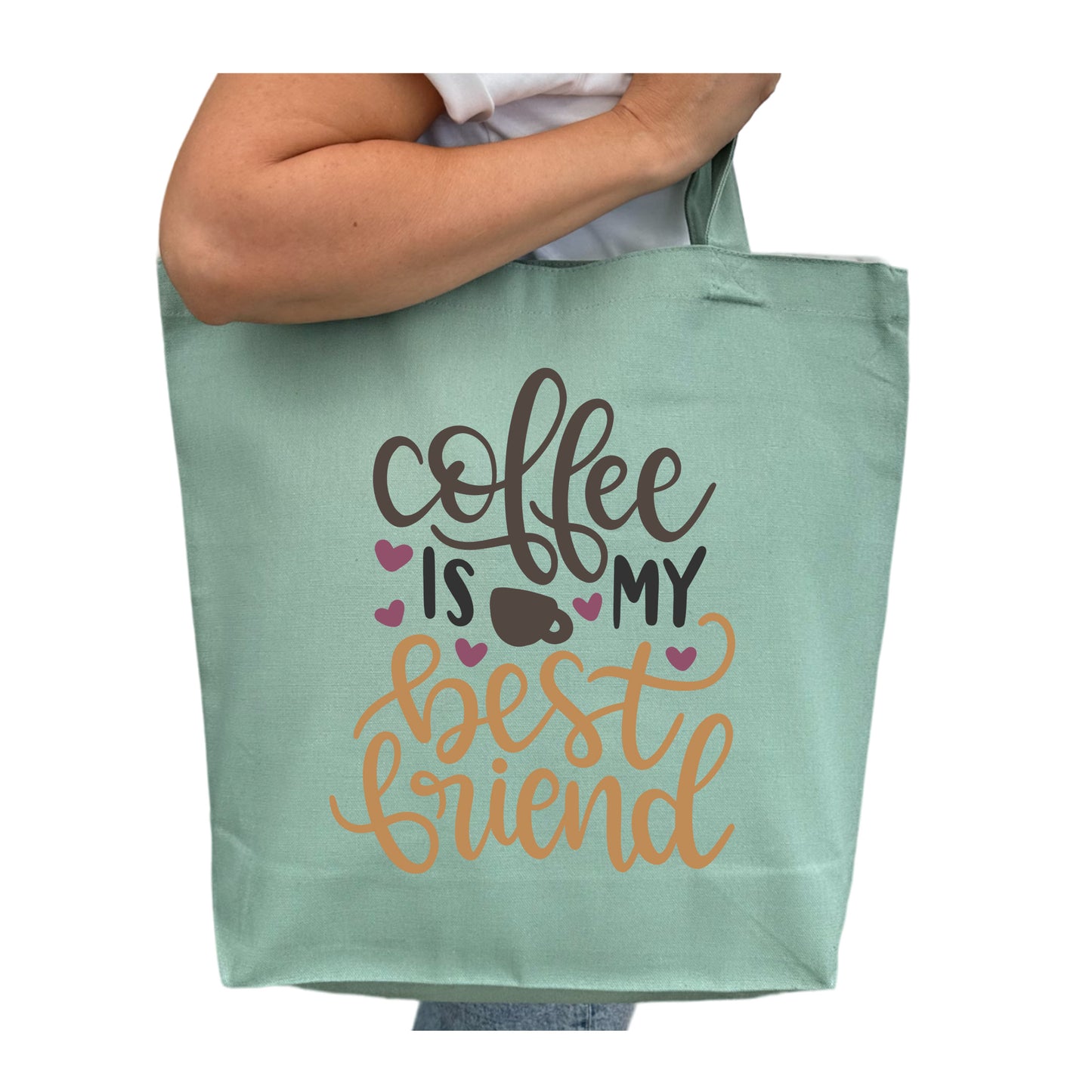 Coffee Is My Best Friend Tygpåse-Lovely Text