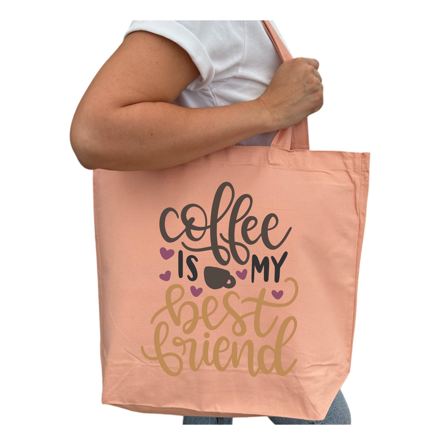 Coffee Is My Best Friend Tygpåse-Lovely Text