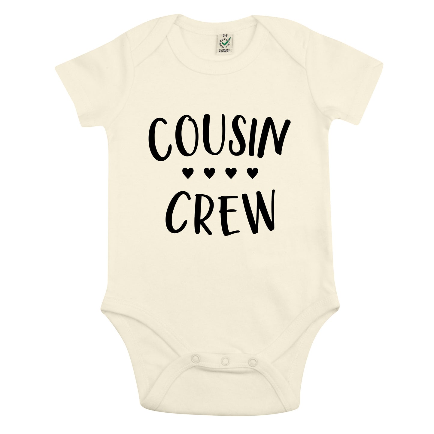 Cousin Crew Baby Body Nyfödd-Lovely Text