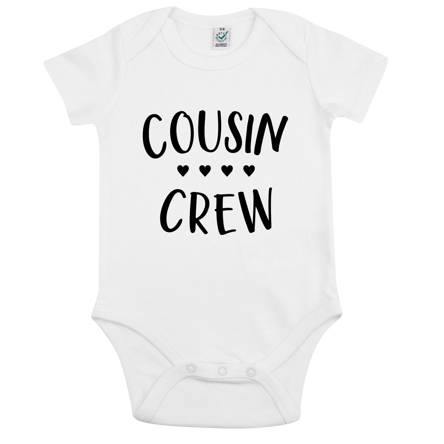 Cousin Crew Baby Body Nyfödd-Lovely Text