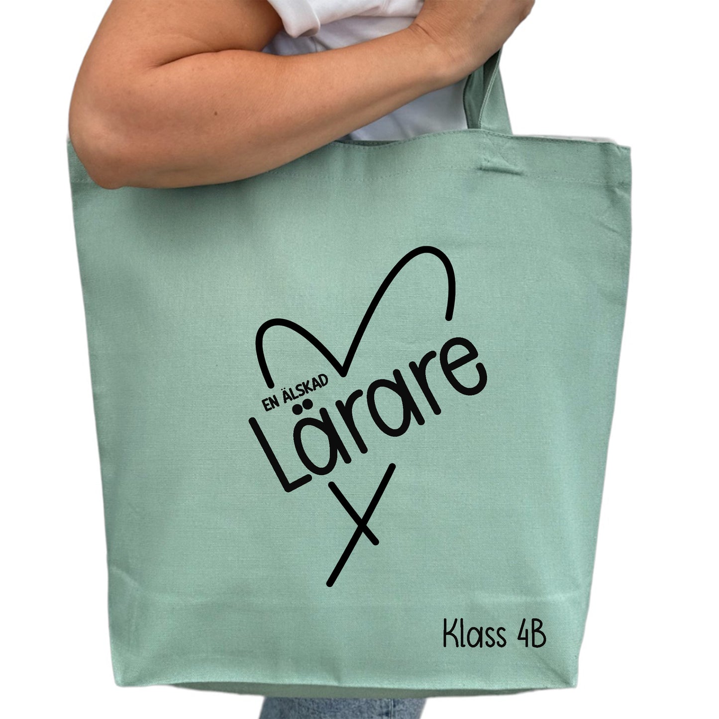 En älskad Lärare/Pedagog - Tygpåse Lärare-Lovely Text