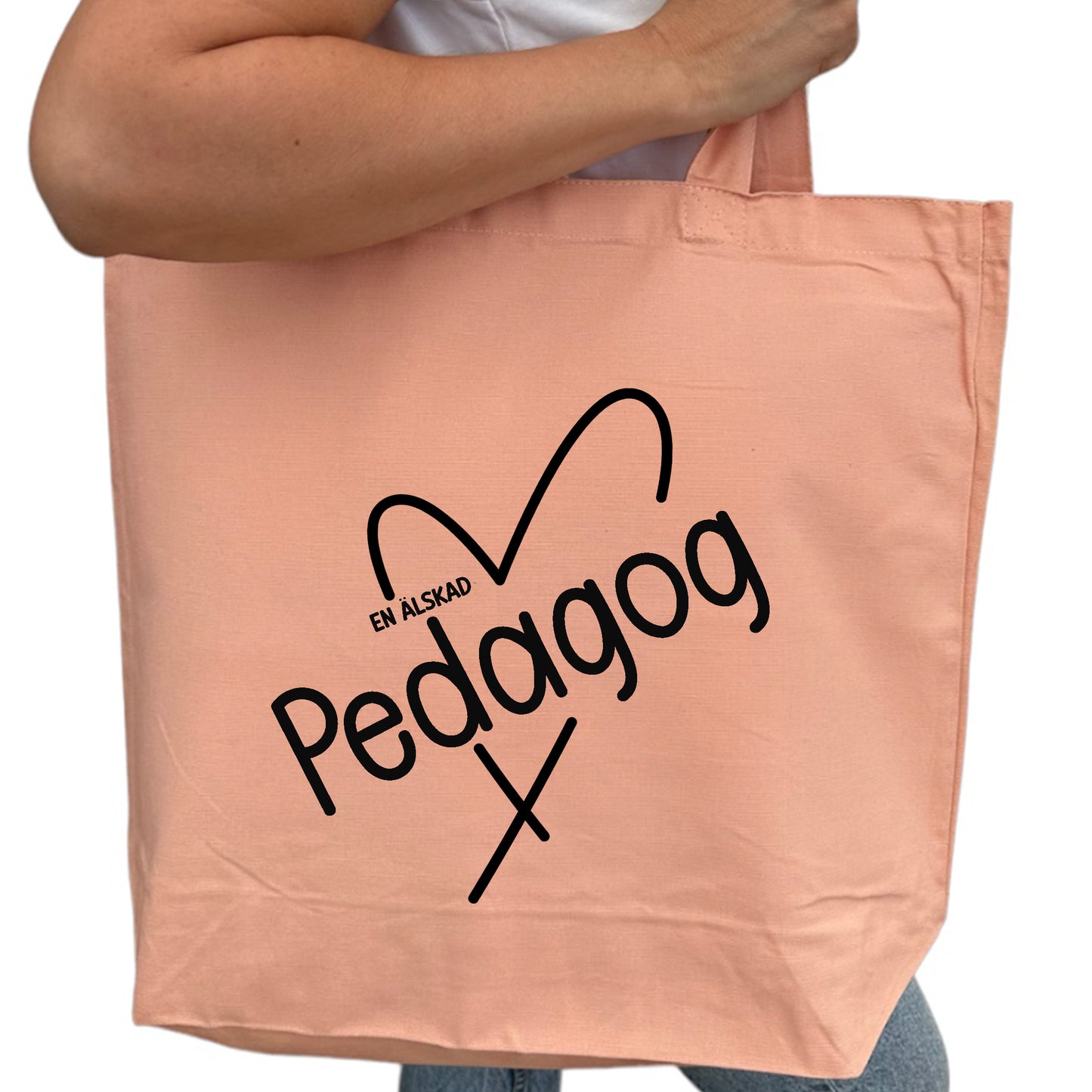 En älskad Pedagog/Lärare - Tygpåse Lärare-Lovely Text
