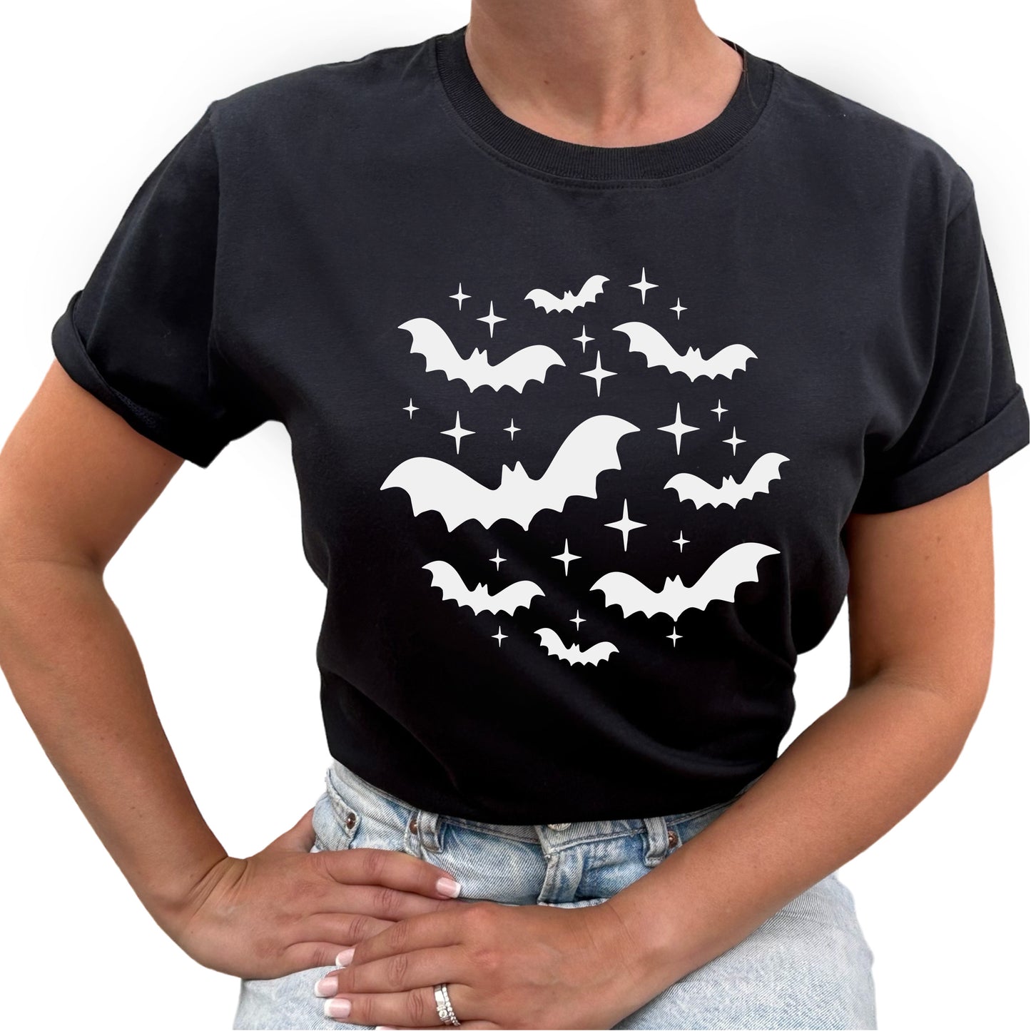 Fladdermöss Halloween T-shirt-Lovely Text
