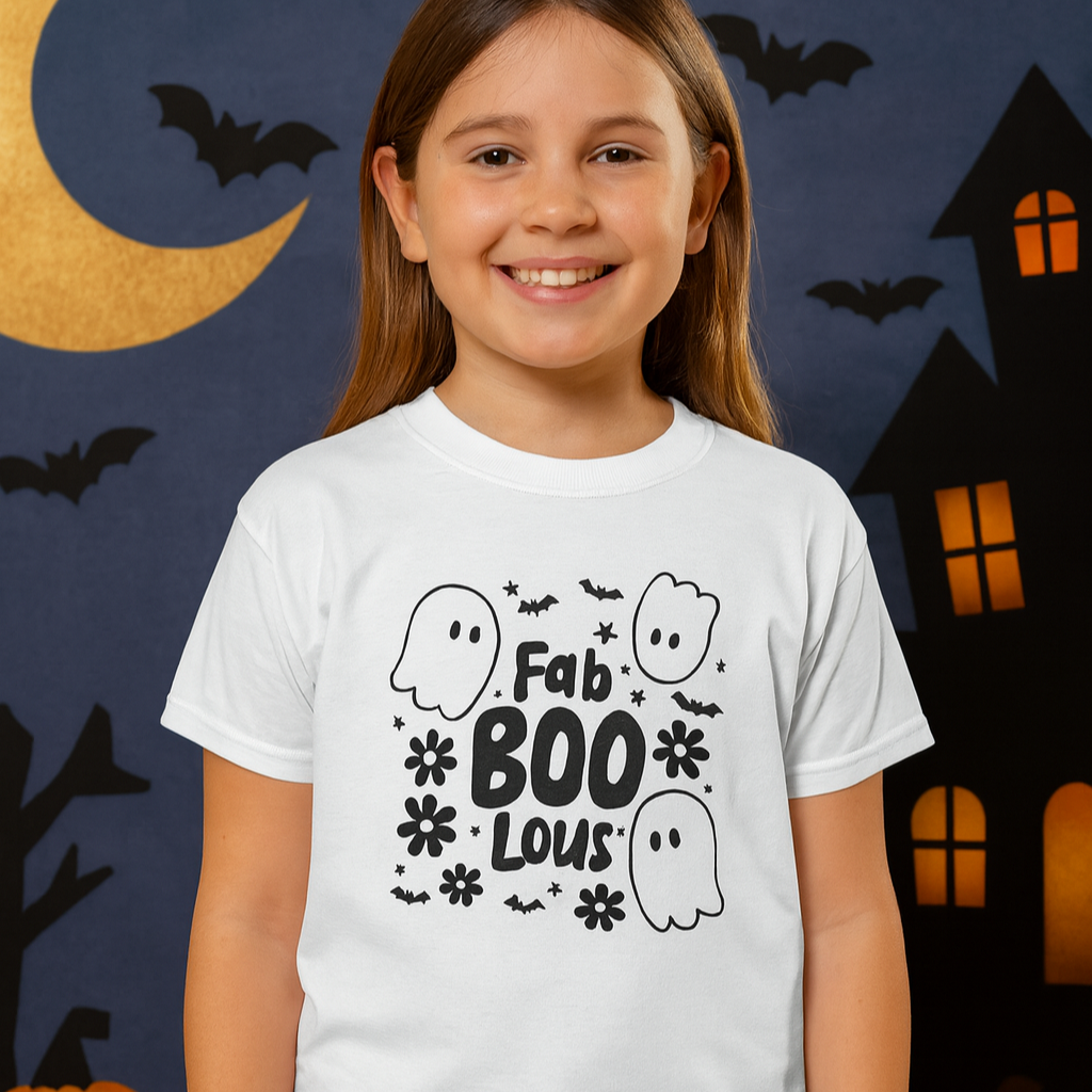 Fab BOO Lous Barn T-shirt – Söt och rolig Halloween t-shirt