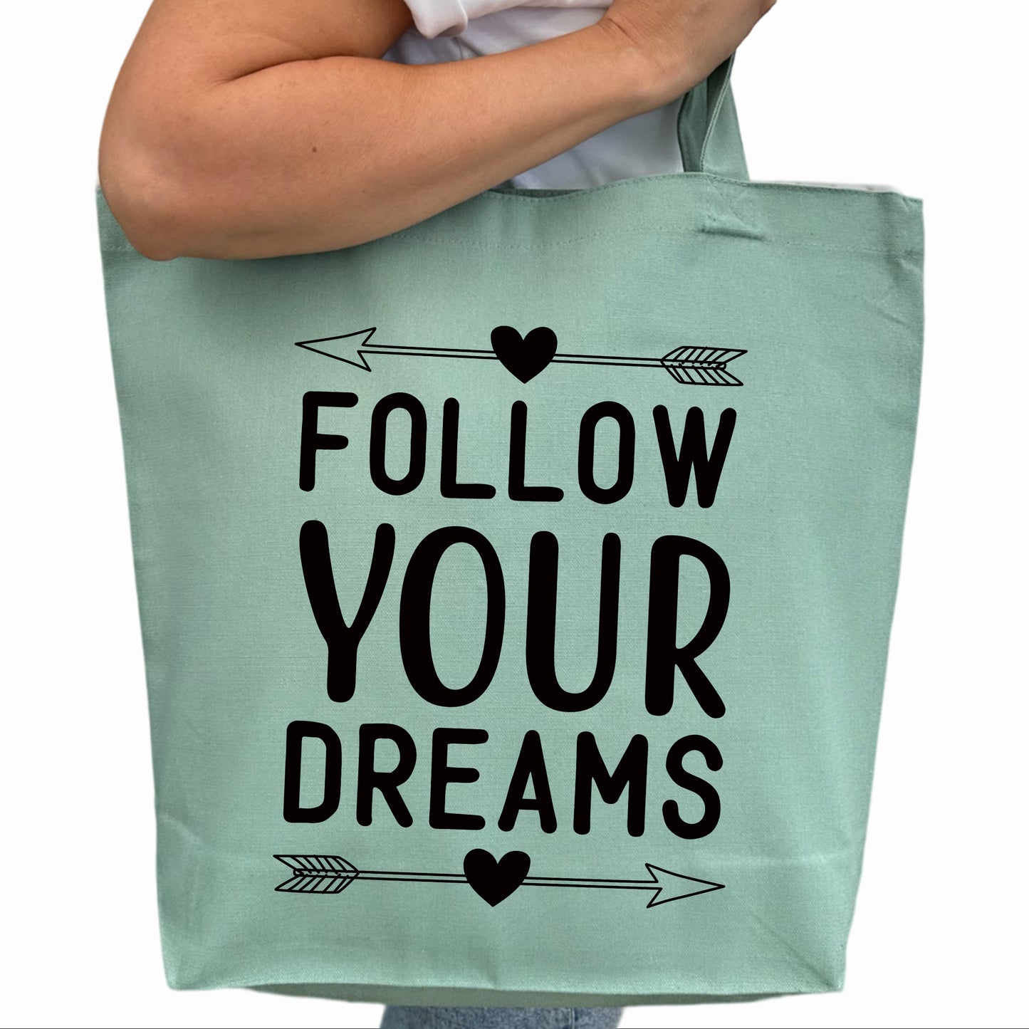 Follow your Dreams Tygpåse-Lovely Text