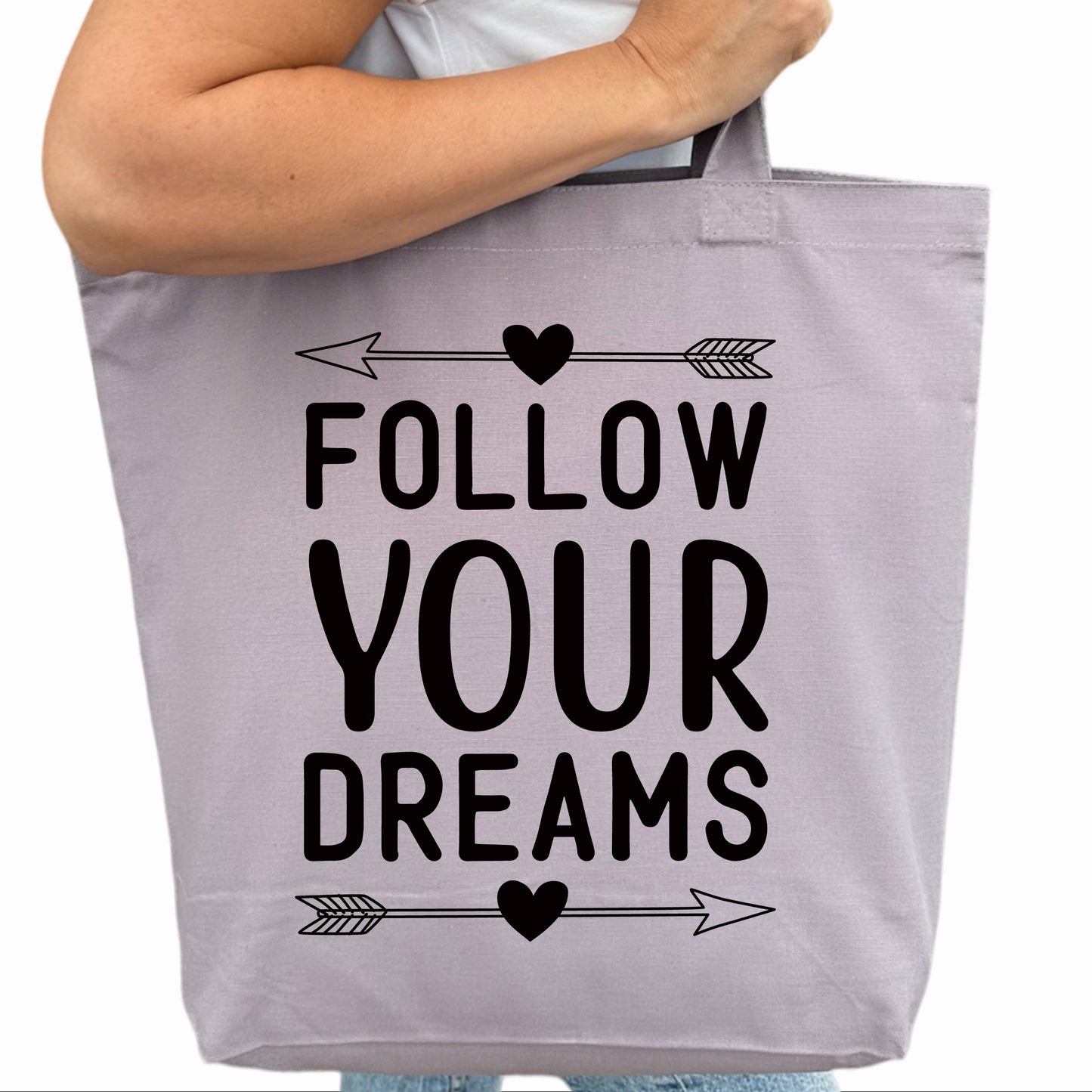Follow your Dreams Tygpåse-Lovely Text