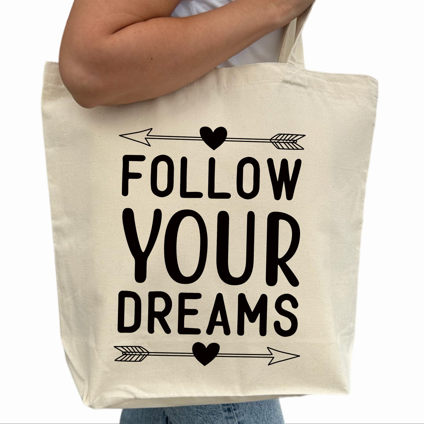 Follow your Dreams Tygpåse-Lovely Text