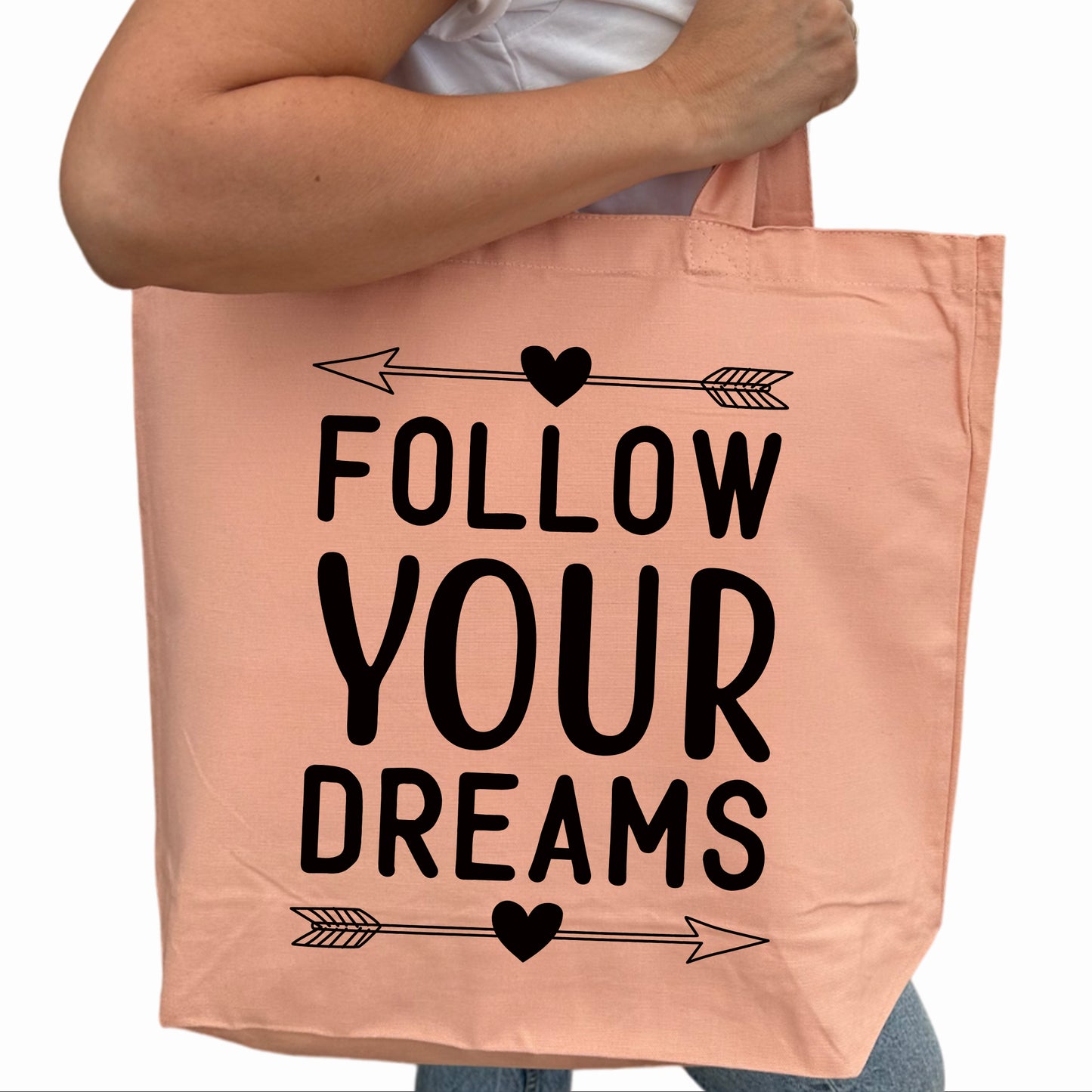 Follow your Dreams Tygpåse-Lovely Text