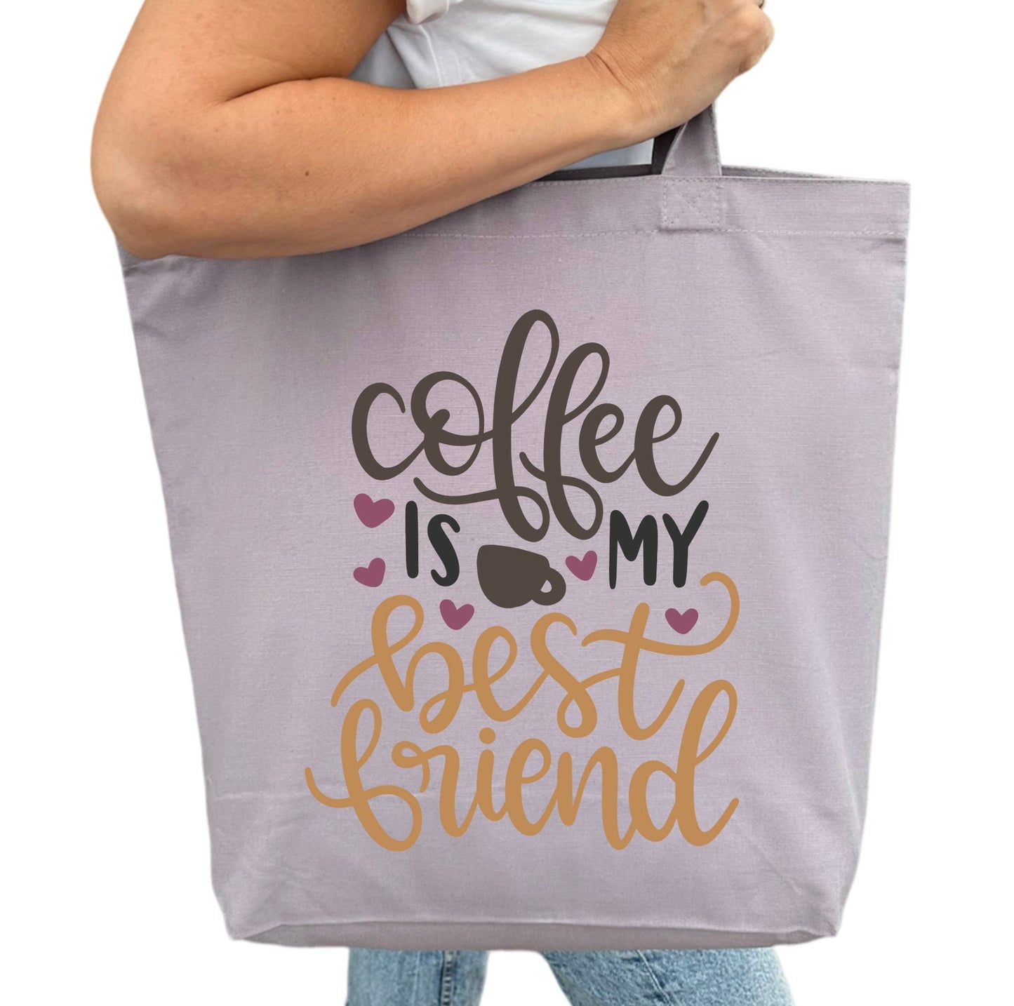 Coffee Is My Best Friend Tygpåse-Lovely Text