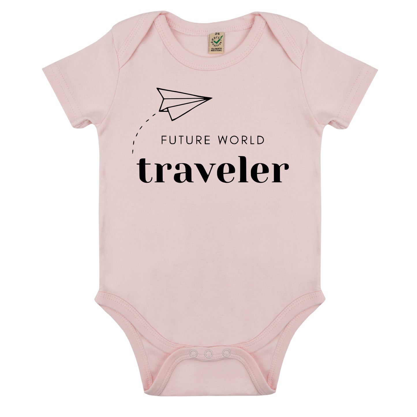 Future World Traveler Baby Body Nyfödd-Lovely Text