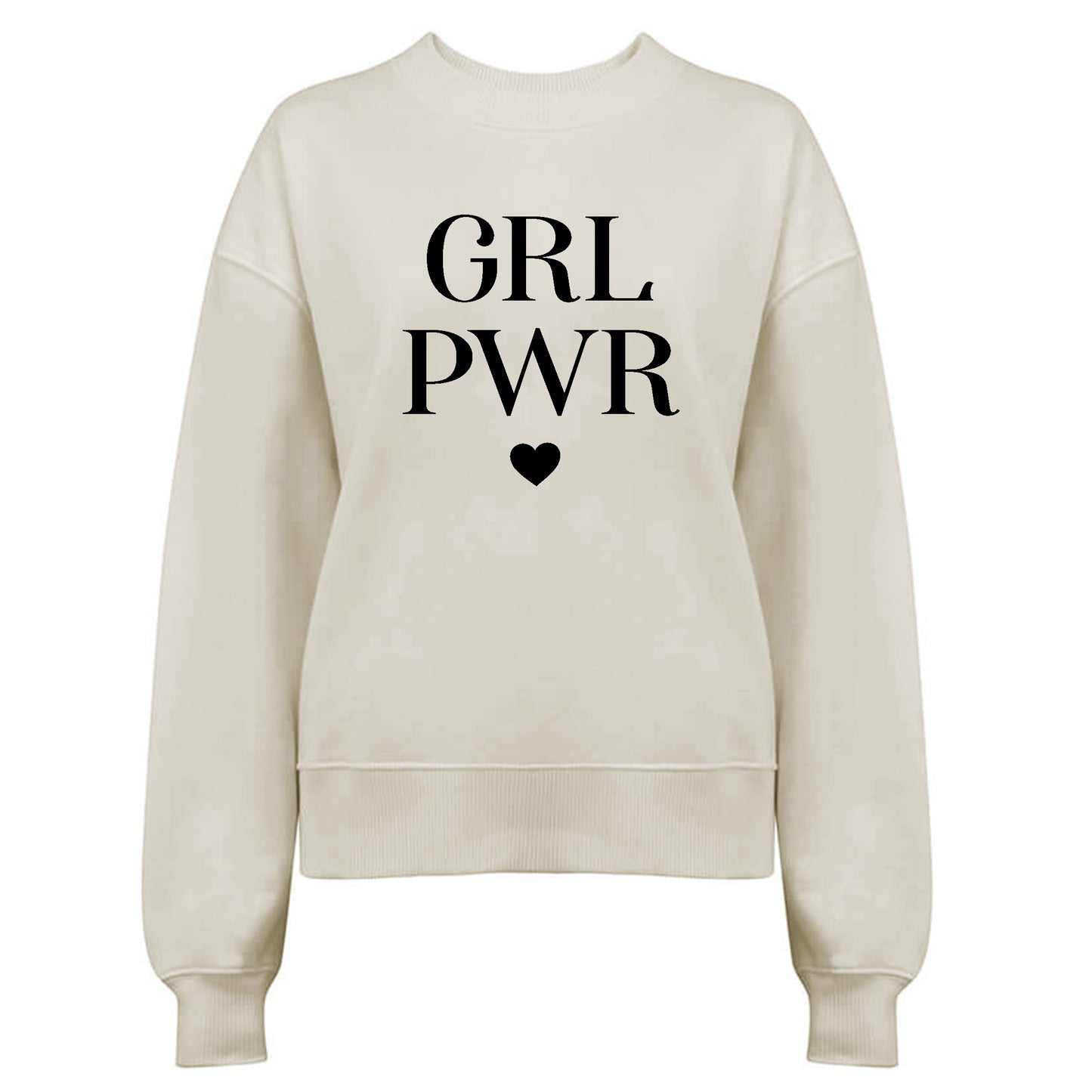 GRL PWR Tröja-Lovely Text