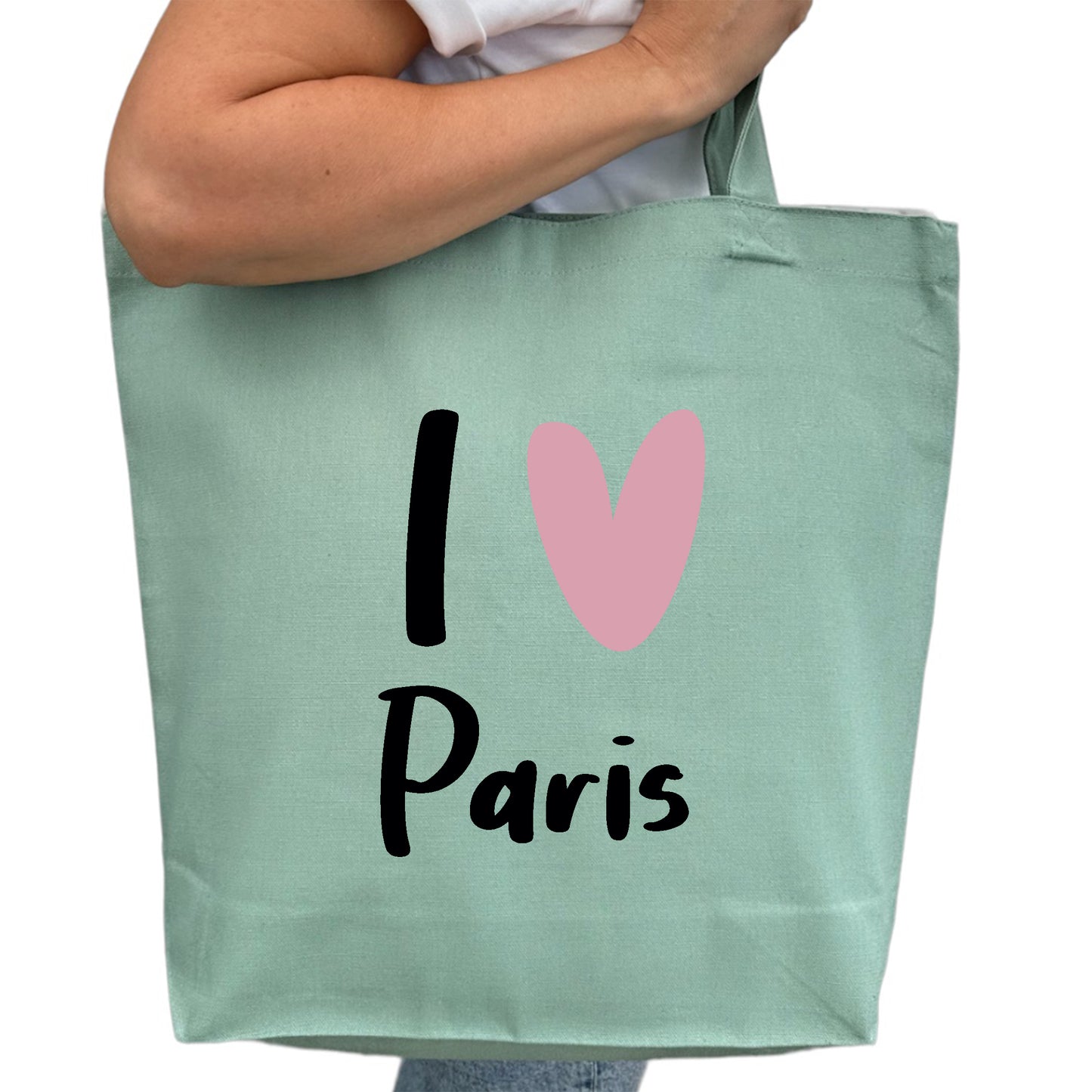 I Love Paris Tygpåse