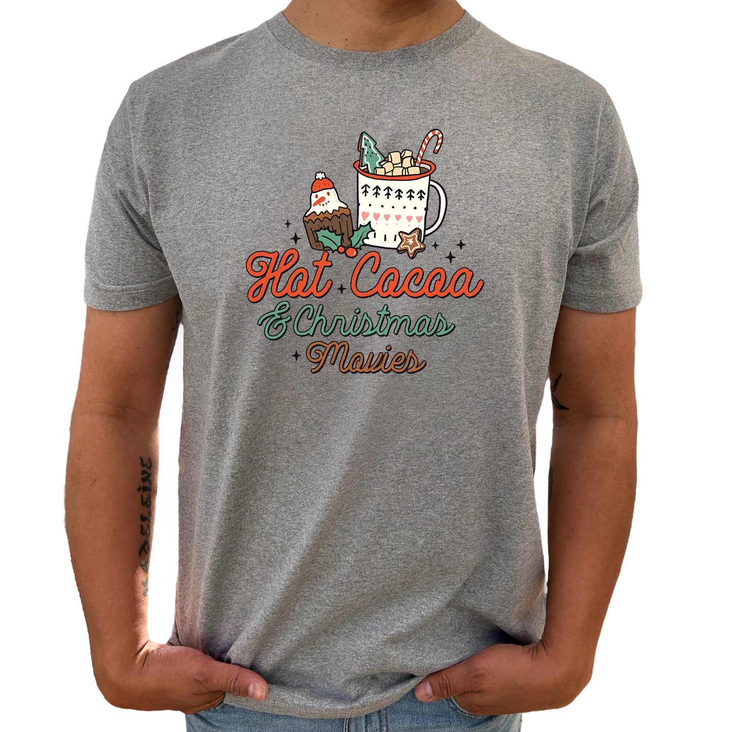 Hot Cocoa & Christmas Movies – Mysig Jul T-shirt