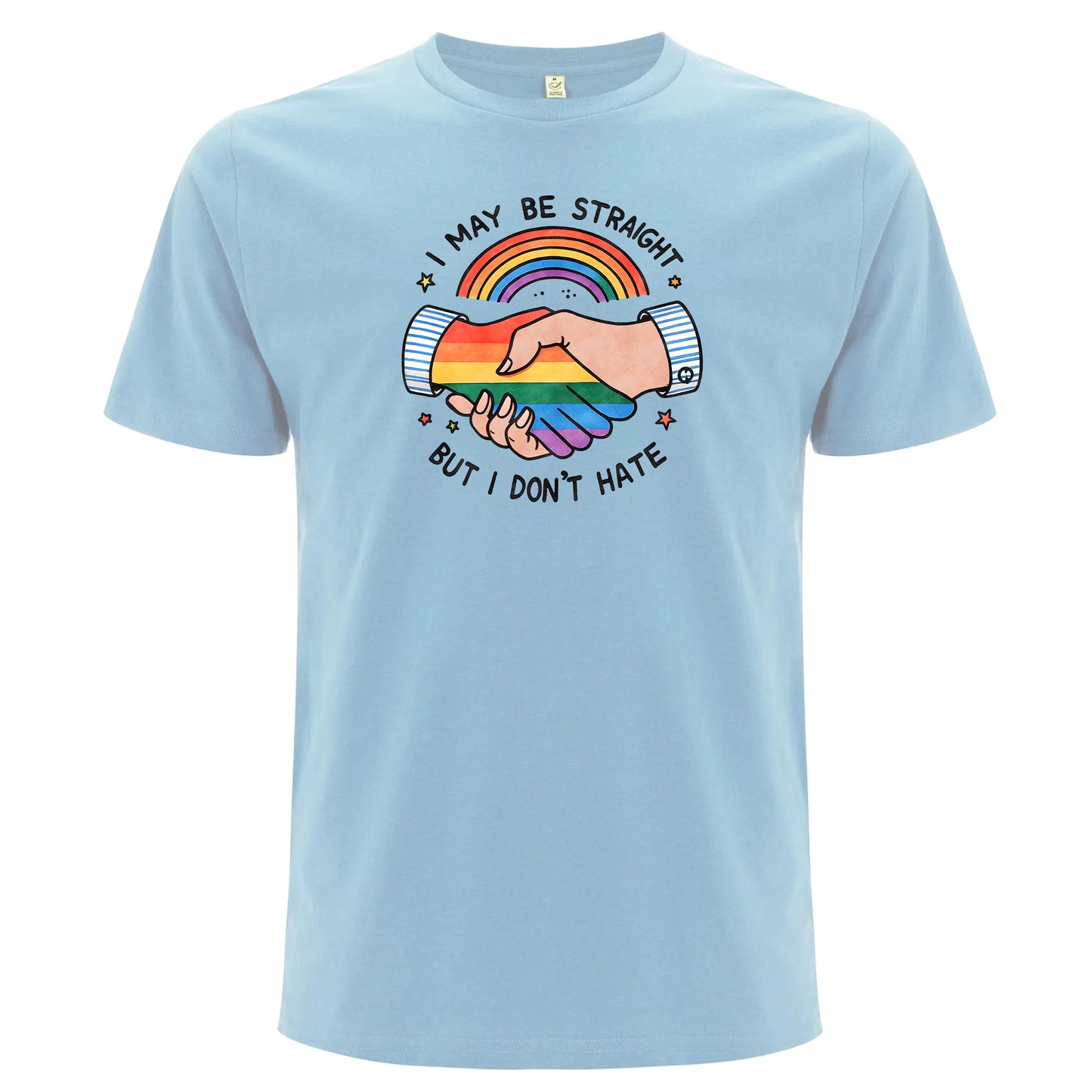Ally – I May Be Straight But I Don’t Hate T-shirt (Unisex)-Lovely Text