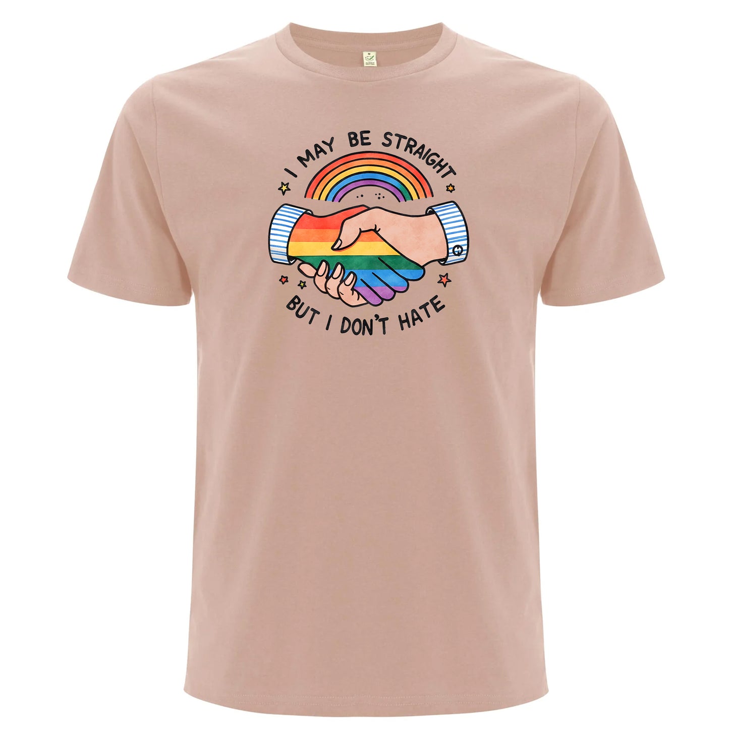 Ally – I May Be Straight But I Don’t Hate T-shirt (Unisex)-Lovely Text