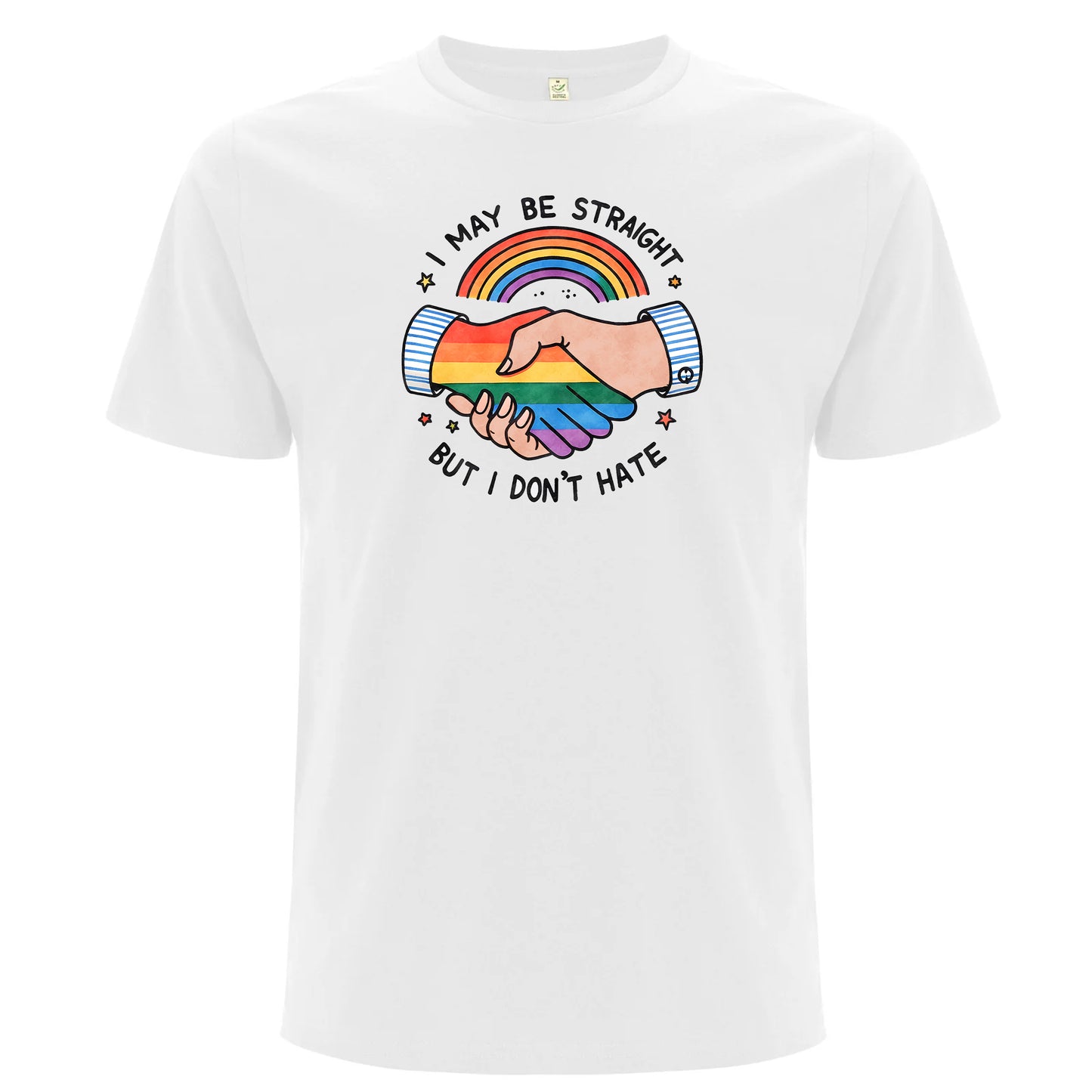 Ally – I May Be Straight But I Don’t Hate T-shirt (Unisex)-Lovely Text