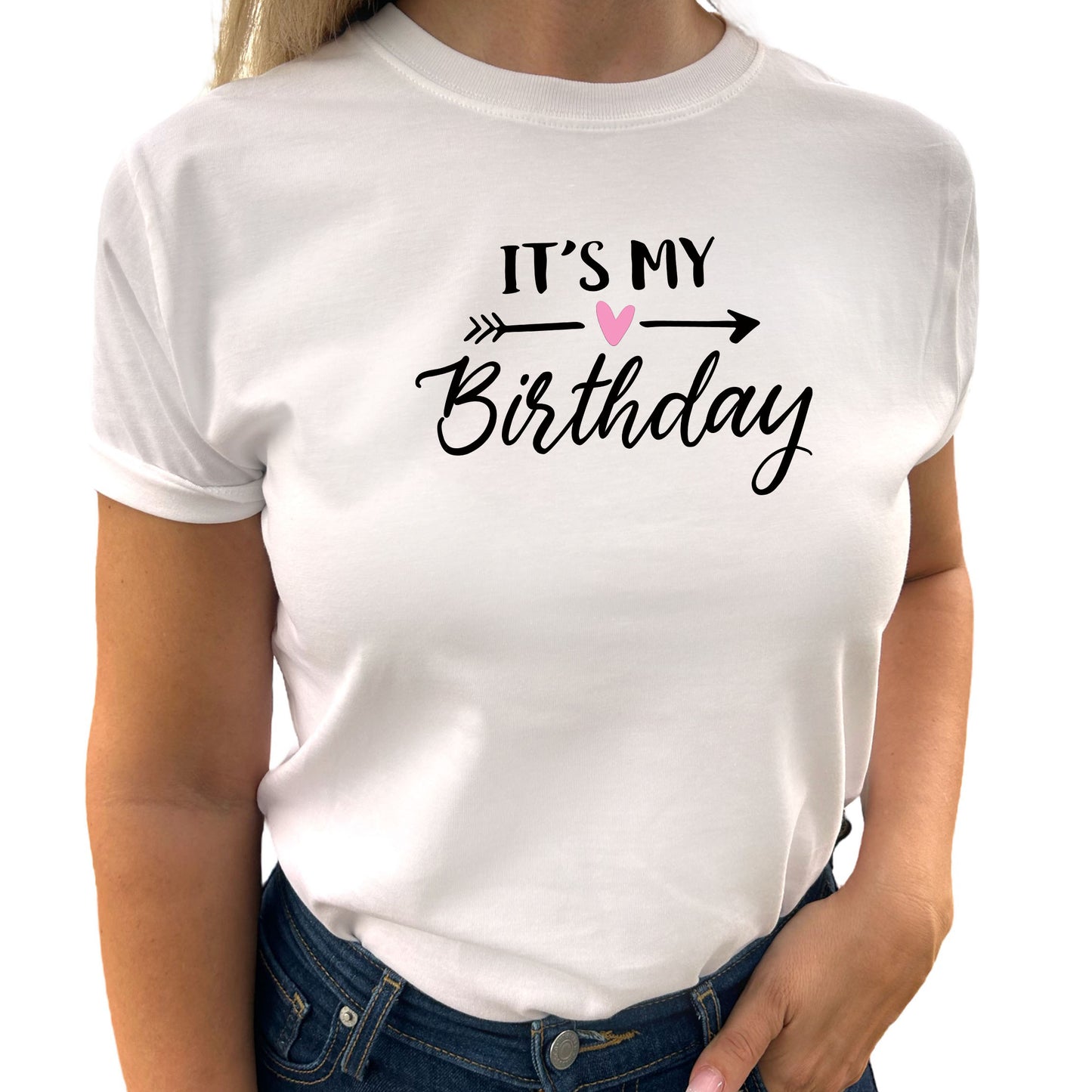 Its My Birthday Födelsedags T-shirt-Lovely Text