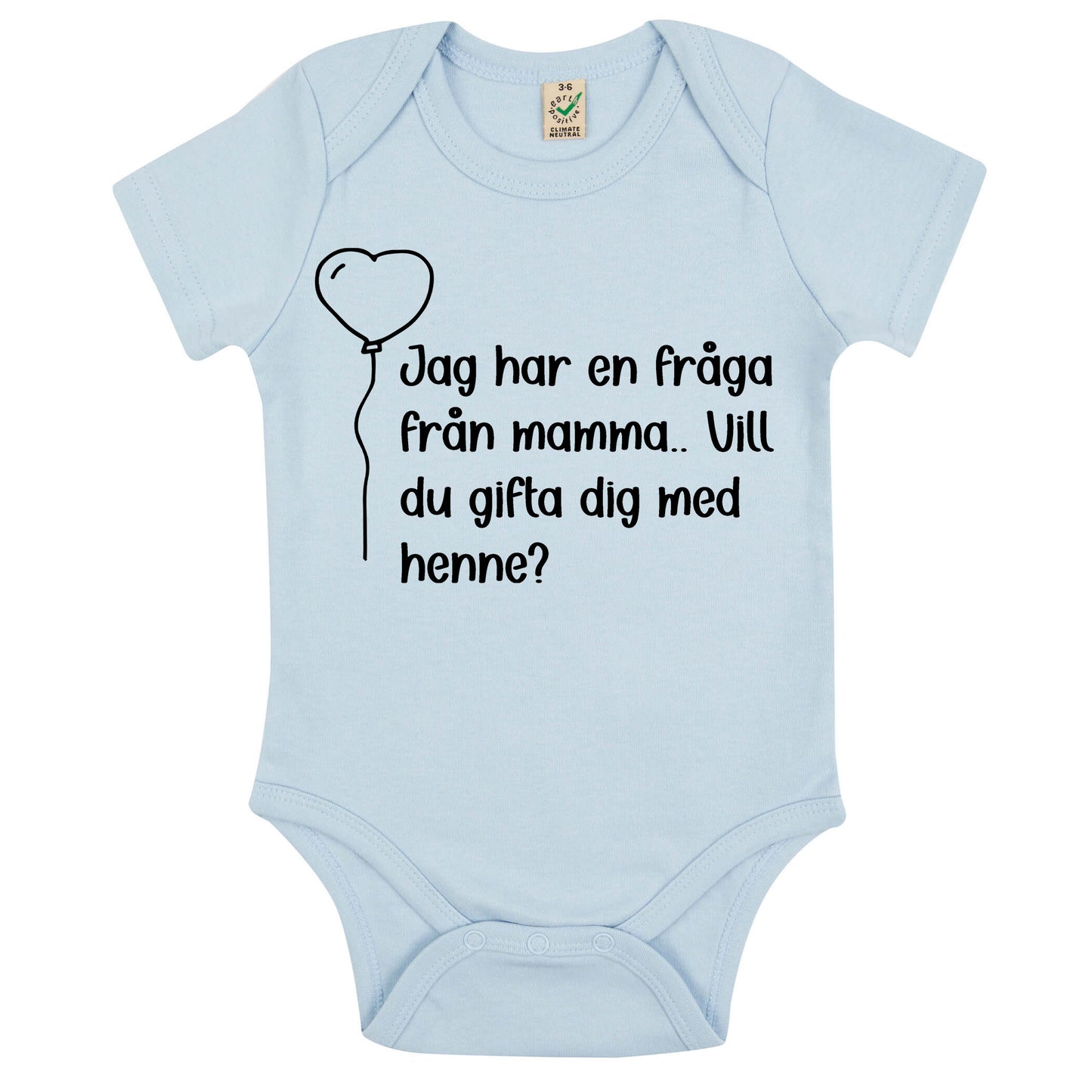 Frieri med en twist – babybody med fråga från mamma eller pappa
